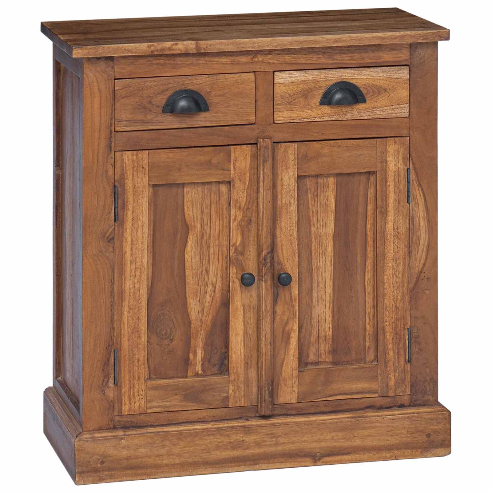 vidaXL Aufbewahrungsschrank Natur 65 x 30 x 75 cm Massivholz Teak