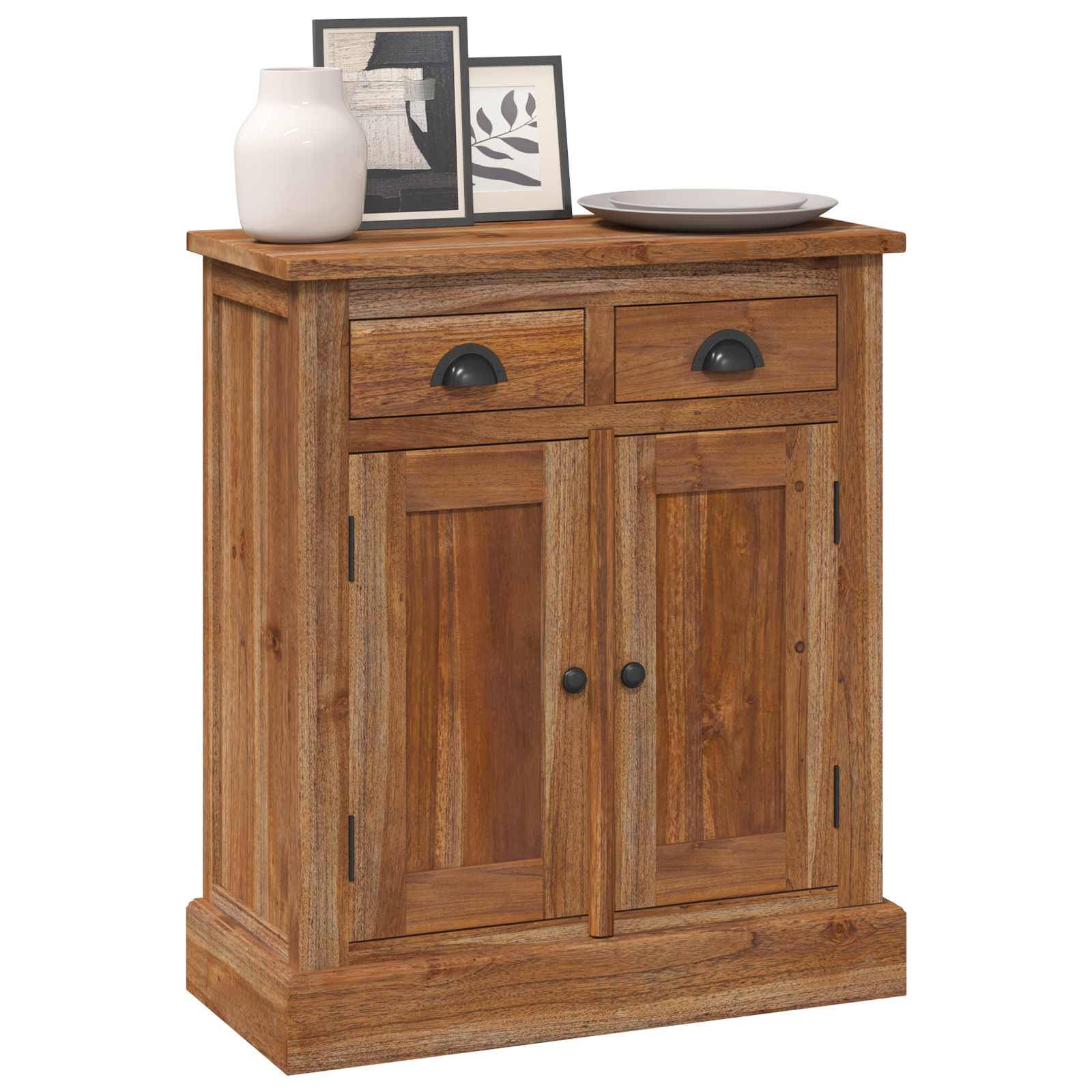 vidaXL Aufbewahrungsschrank Natur 65 x 30 x 75 cm Massivholz Teak