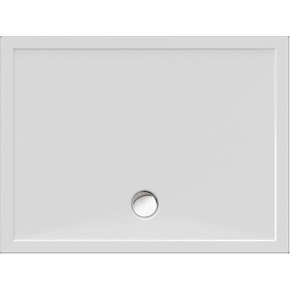 Schröder Viereck Duschwanne Deepstone E 120x90x2 cm weiß, Mineralguss