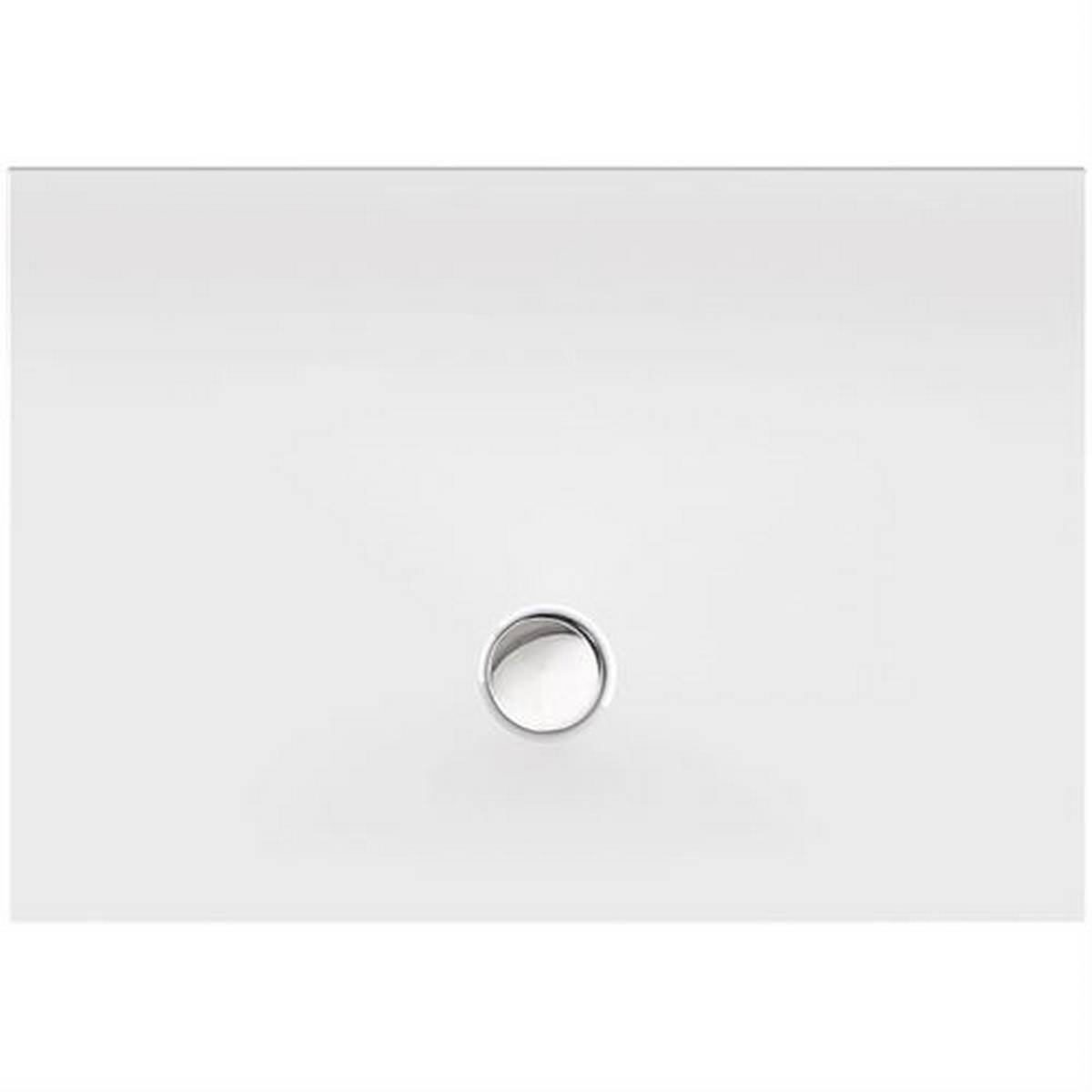 Schröder Viereck-Duschwanne Flat New E 80x80x1,5 cm weiß