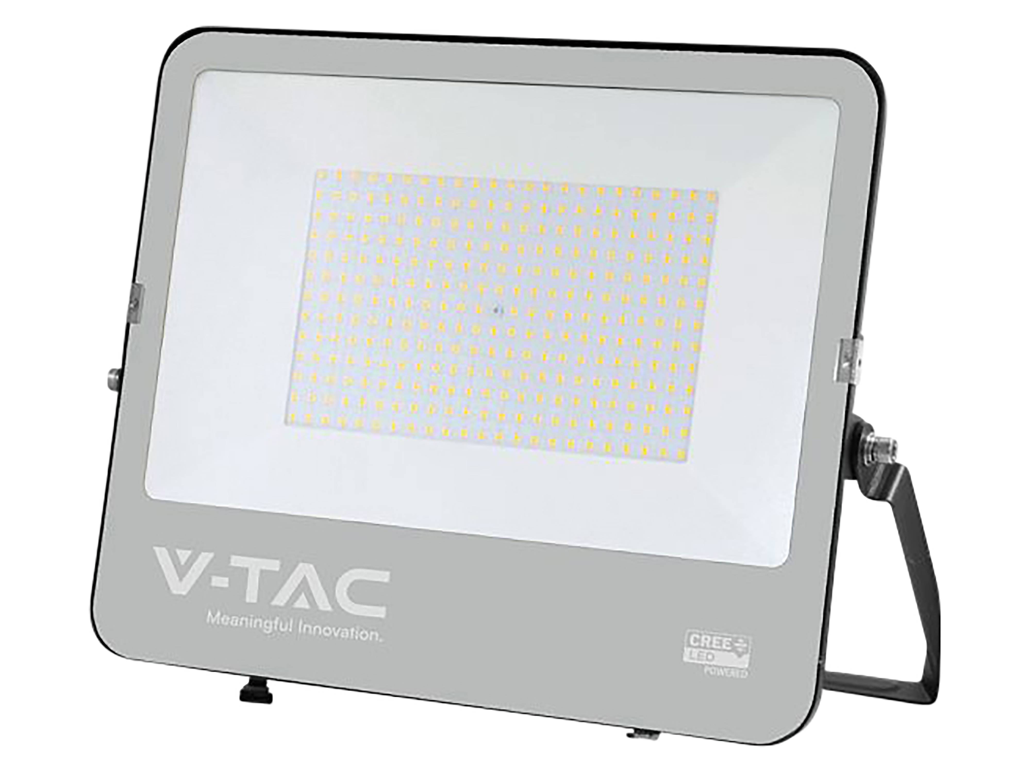 V-TAC LED-Fluter VT-44201, 200W, 4000K, EEK: D, 27000lm, neutralweiß, IP65, schwarz