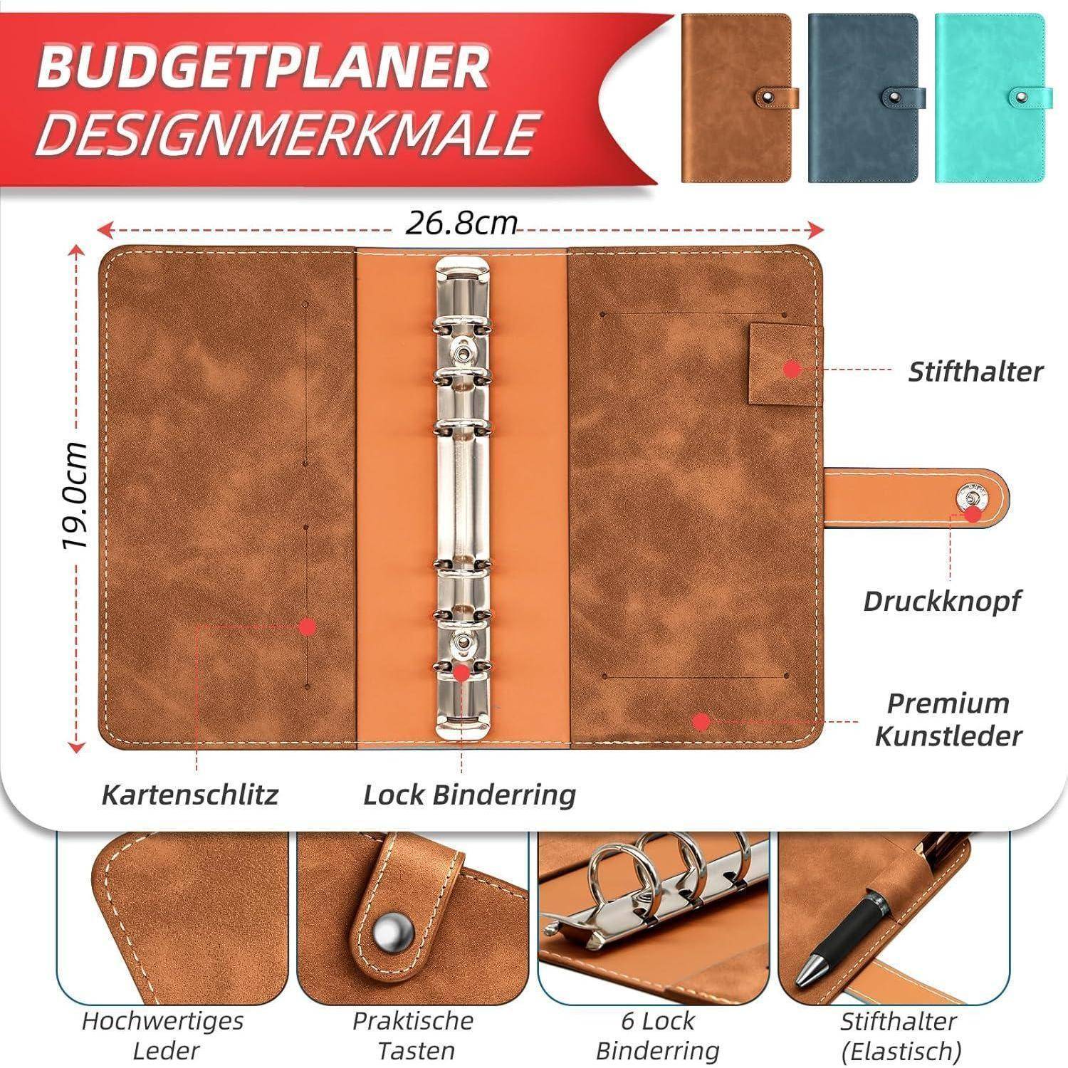 Budget Planner Deutsch Geld Sparen Sparbuch A6 Spar Challenges