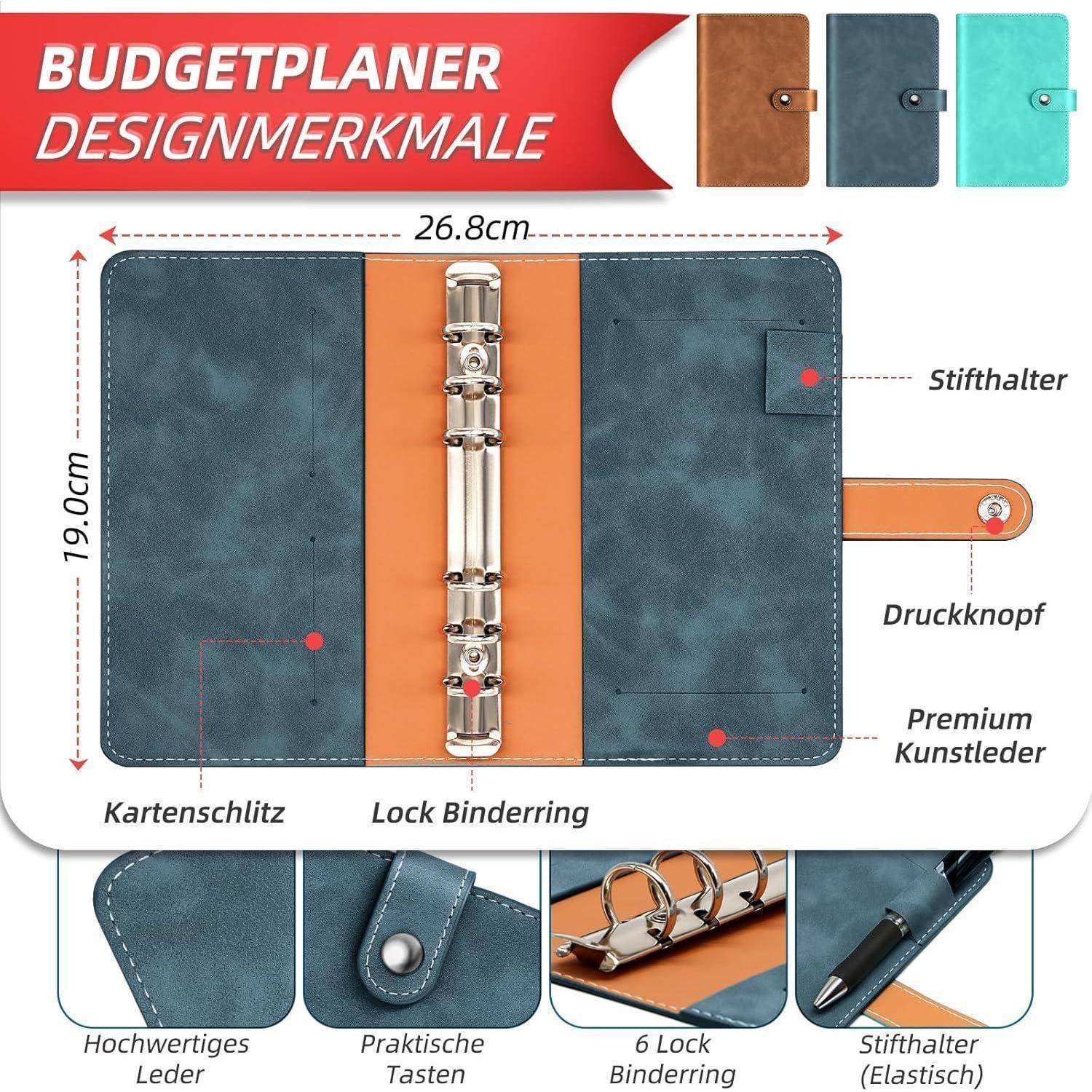 Budget Planner Deutsch Startset mit 8 Sparchallenges A6 Finanzplaner