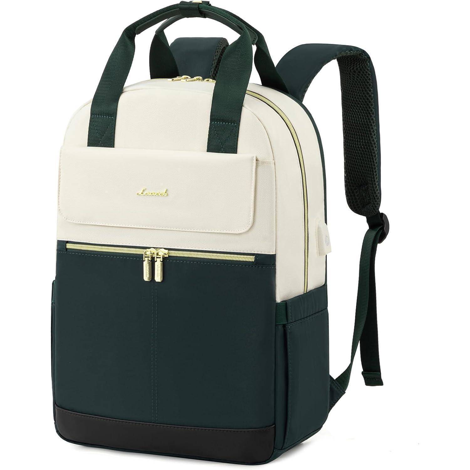 Rucksack Damen 15,6 Zoll Laptopfach Wasserdicht Uni Reise Büro Daypack