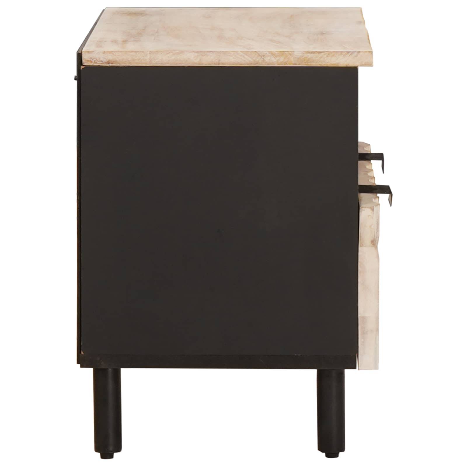 vidaXL TV-Schränk Weiße gewaschene Oberfläche 70 x 33 x 46 cm