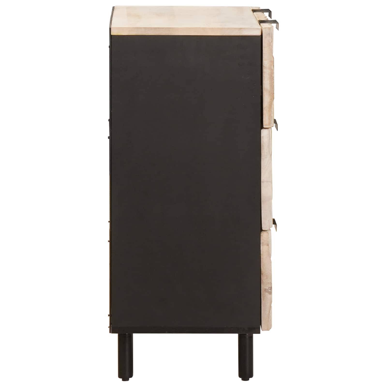 vidaXL Sideboard Weiße gewaschene Oberfläche 60 x 33 x 75 cm