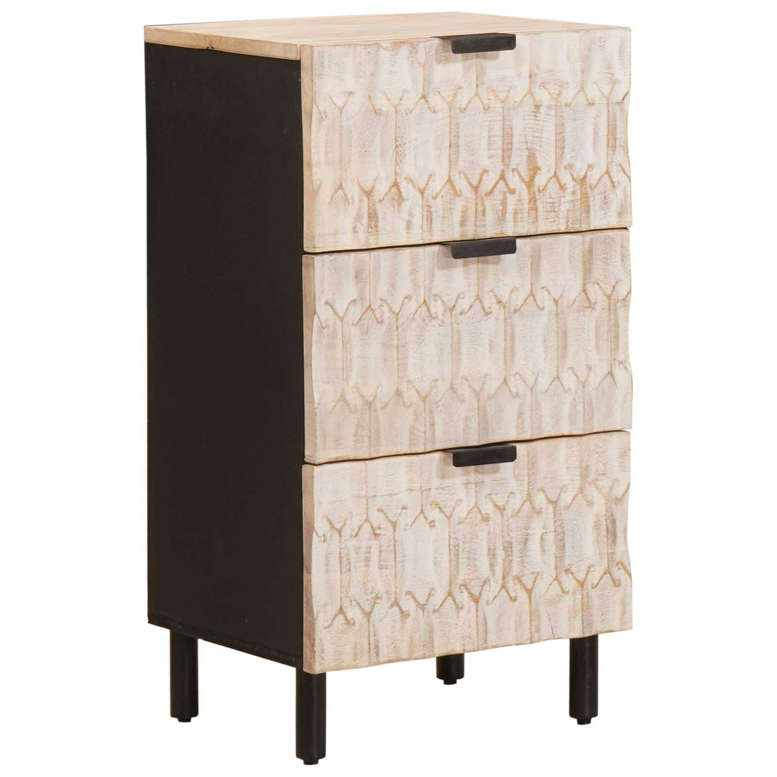 vidaXL Sideboard Weiße gewaschene Oberfläche 40 x 33 x 75 cm