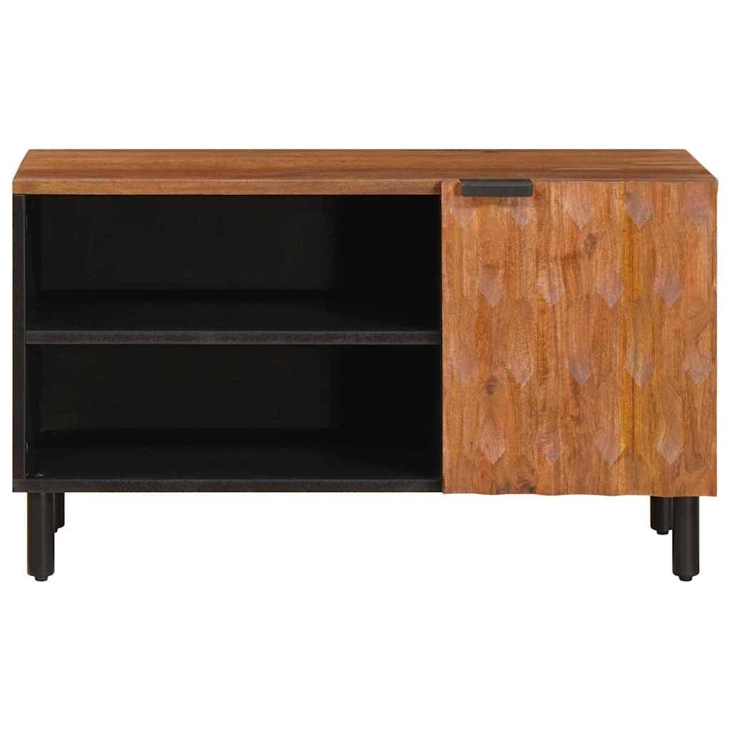 vidaXL TV-Schränk mit Tür Akazienbraune Oberfläche 80 x 33 x 46 cm