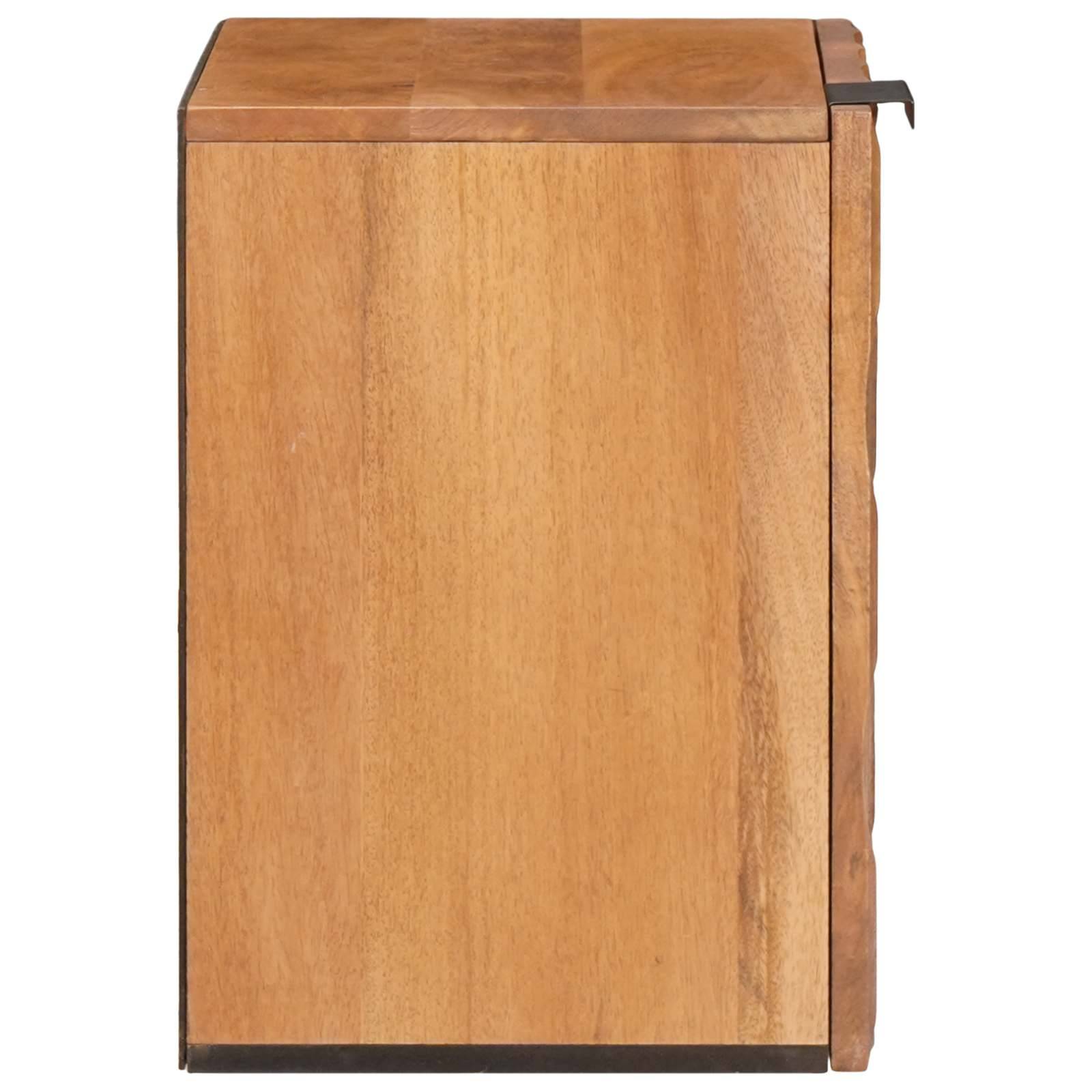 vidaXL Badezimmer Hängeschrank Braun 38 x 33 x 48 cm Massivholz Mango