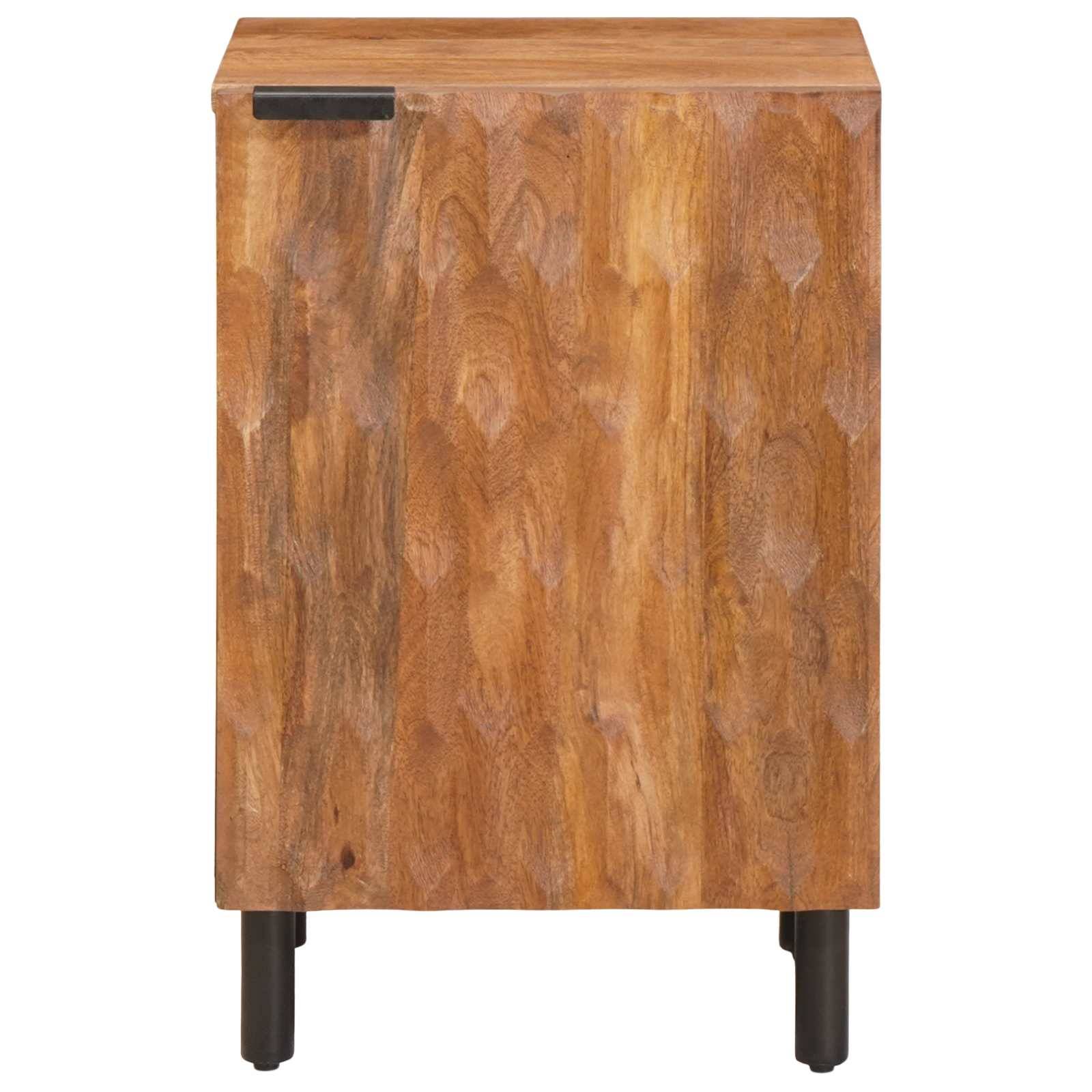 vidaXL Badezimmerschrank Braun 38 x 33 x 58 cm Massivholz Mango