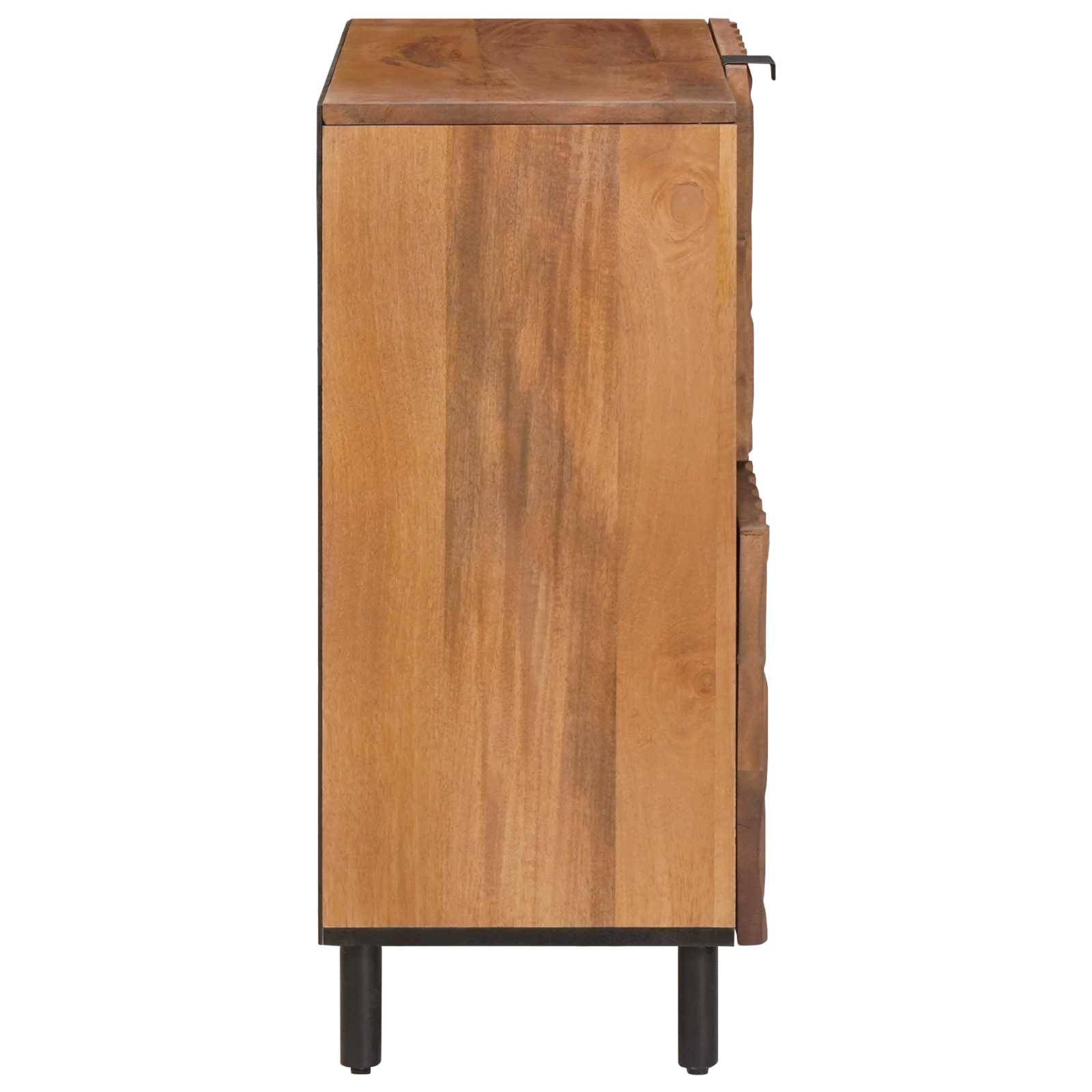 vidaXL Sideboard mit Speicher Akazienbraune Oberfläche 80 x 33 x 75 cm