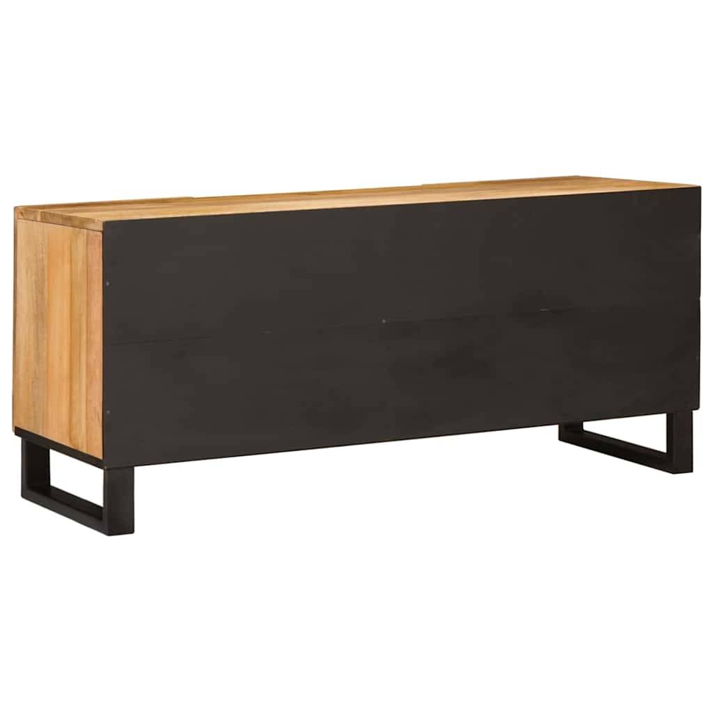 vidaXL TV-Schränk mit Regal Braun 105 x 33 x 46 cm Massivholz Mango