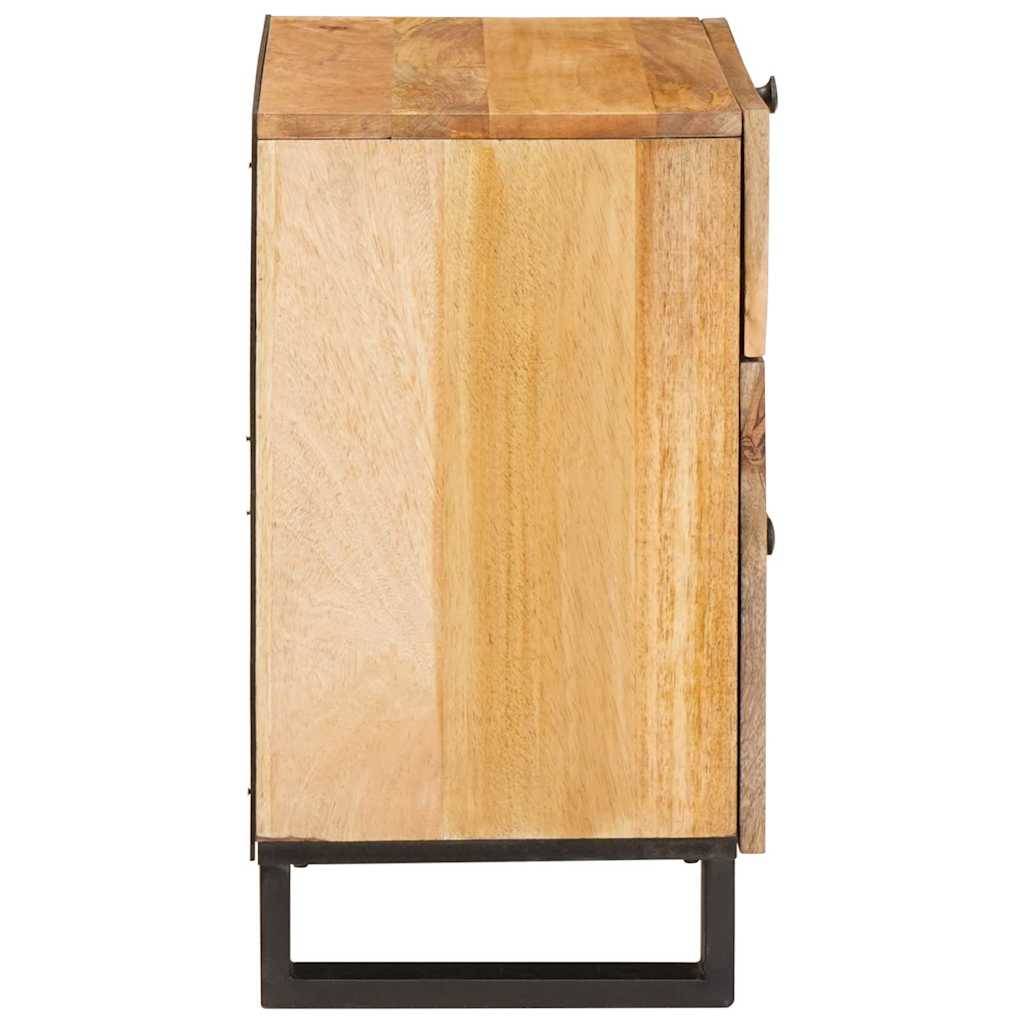 vidaXL Nachttisch Natur 50 x 33 x 60 cm Massivholz Mango