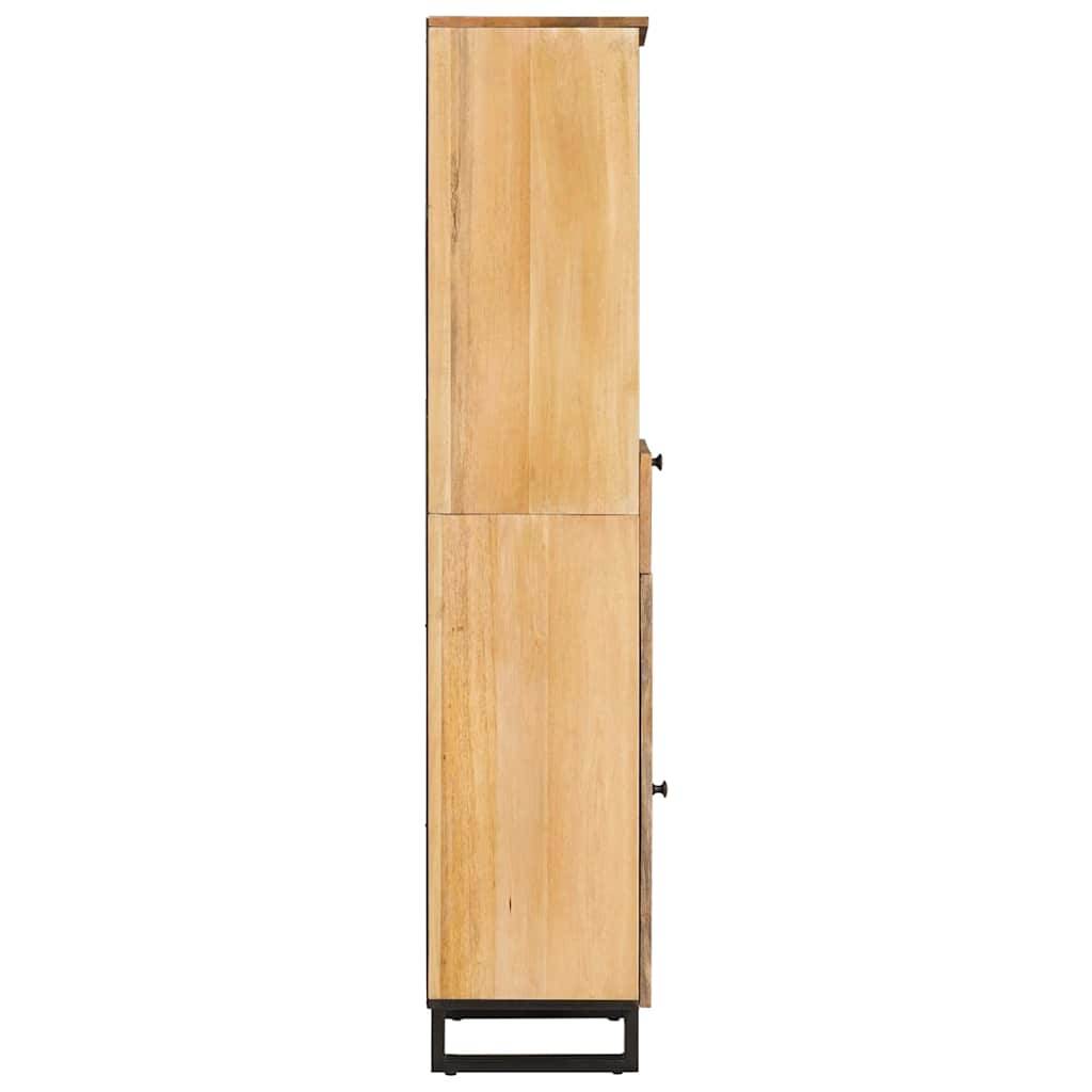 vidaXL Badezimmerschrank Braun 38 x 33 x 160 cm Massivholz Mango
