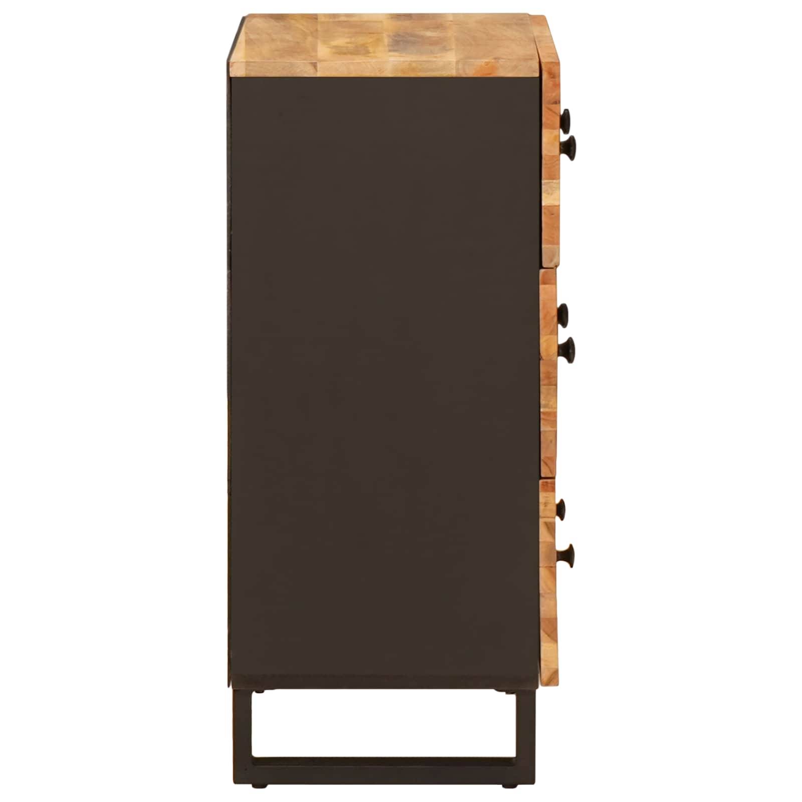 vidaXL Aufbewahrungs-Sideboard Braun 60 x 33 x 75 cm Massivholz Mango