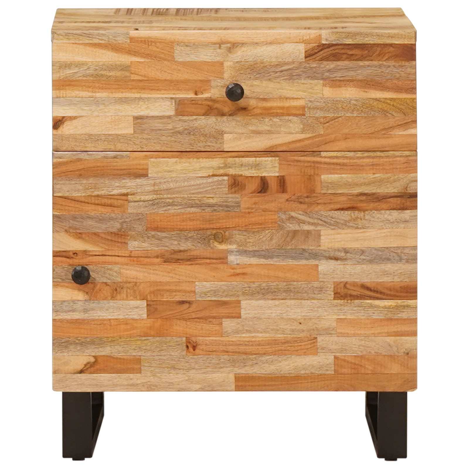 vidaXL Bettkasten Braun 50 x 33 x 60 cm Massivholz Mango