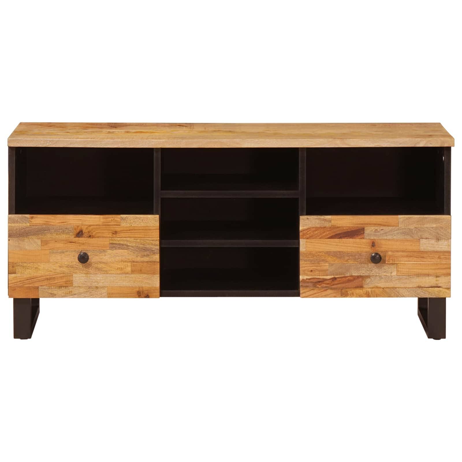 vidaXL TV-Schränk Corona Braun 100 x 33 x 46 cm Massivholz Mango