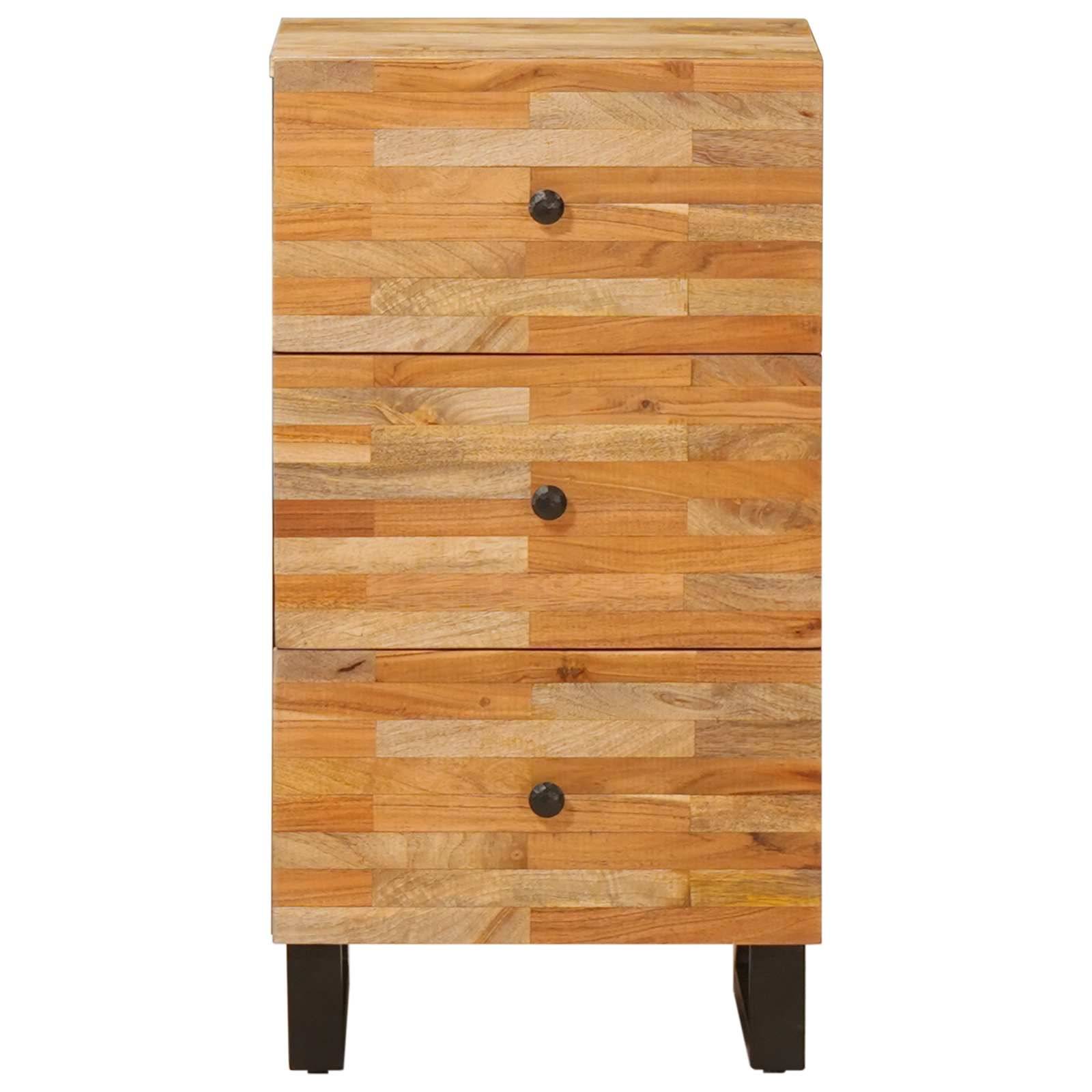 vidaXL Seitenschrank Braun 40 x 33 x 75 cm Massivholz Mango