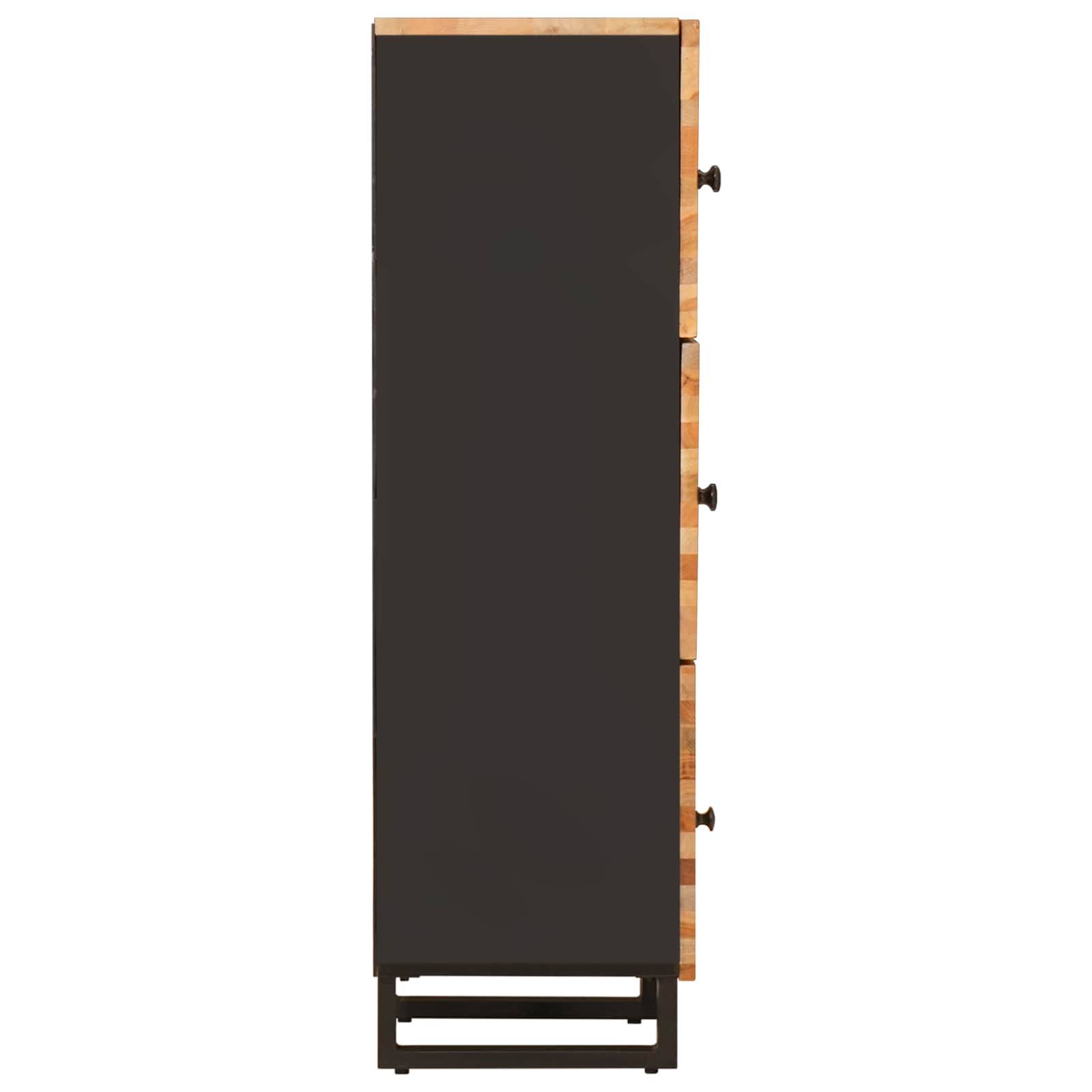 vidaXL Aufbewahrung Highboard Braun 40 x 33 x 110 cm Massivholz Mango