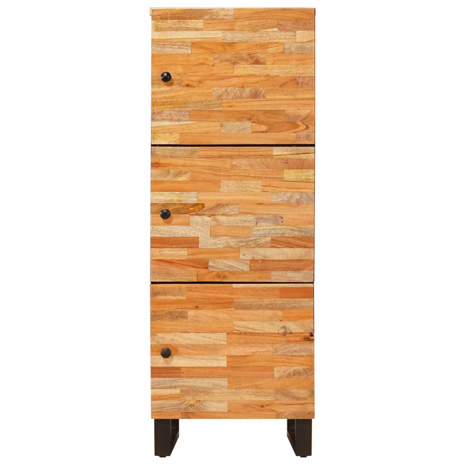 vidaXL Aufbewahrung Highboard Braun 40 x 33 x 110 cm Massivholz Mango