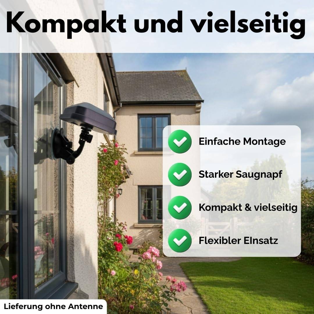 Saugnapf Halterung für Rasenmäher Roboter RTK kompatibel mit Segway Navimow i105E i108E H500E-VF H800E-VF H1500E-VF H3000E-VF Mähroboter Antennenha