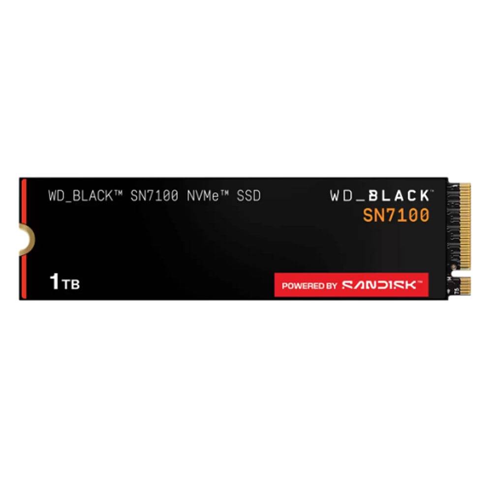 WD_BLACK SN7100 NVMe SSD, 1TB Speicherplatz, angetrieben von SanDisk.