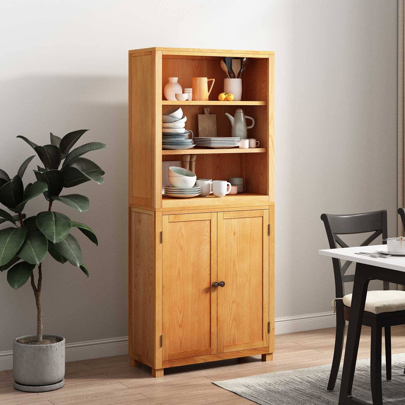 vidaXL Aufbewahrungsmöbel-Set mit Speicher mit Tür Braun Holzwerkstoff