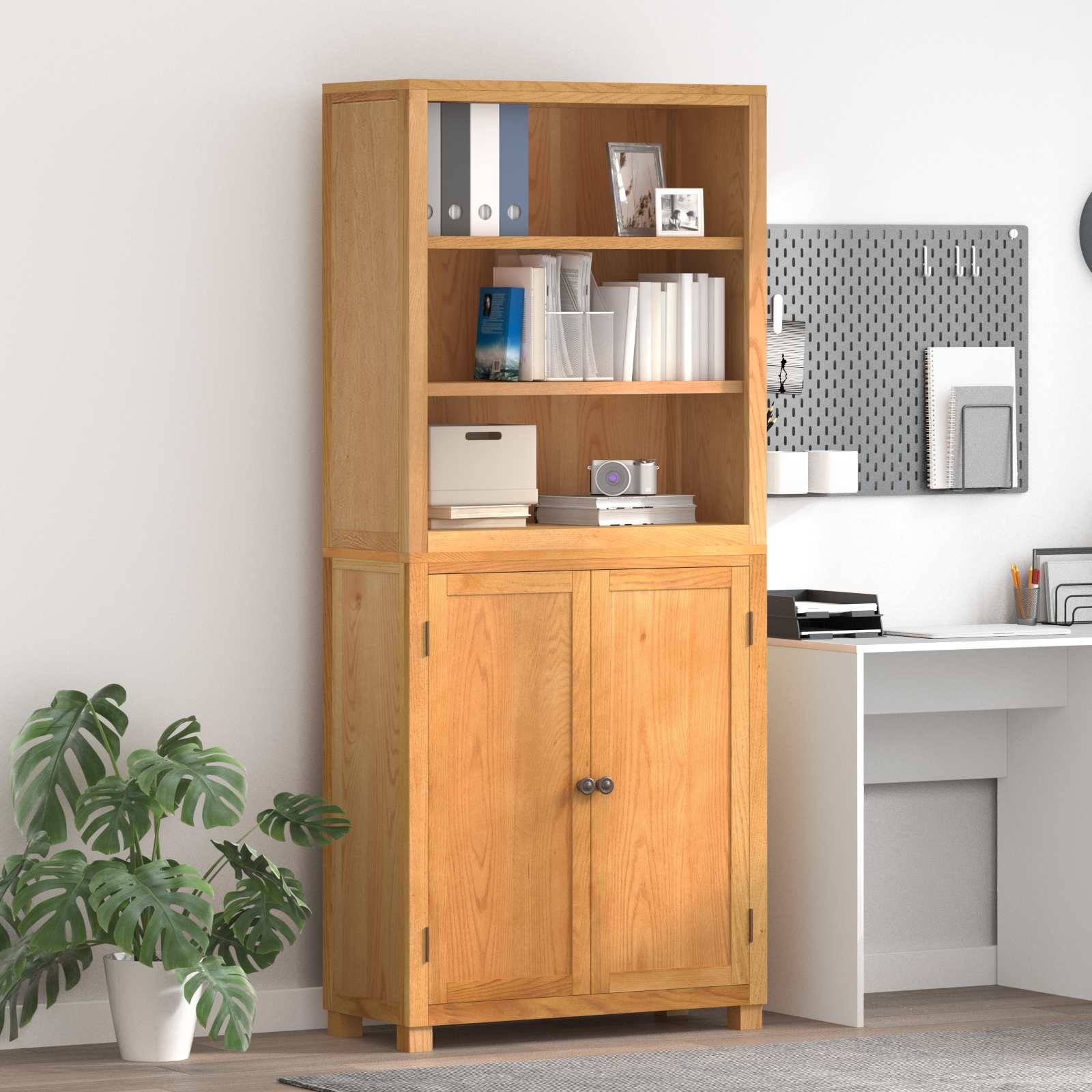 vidaXL Aufbewahrungsmöbel-Set mit Speicher mit Tür Braun Holzwerkstoff