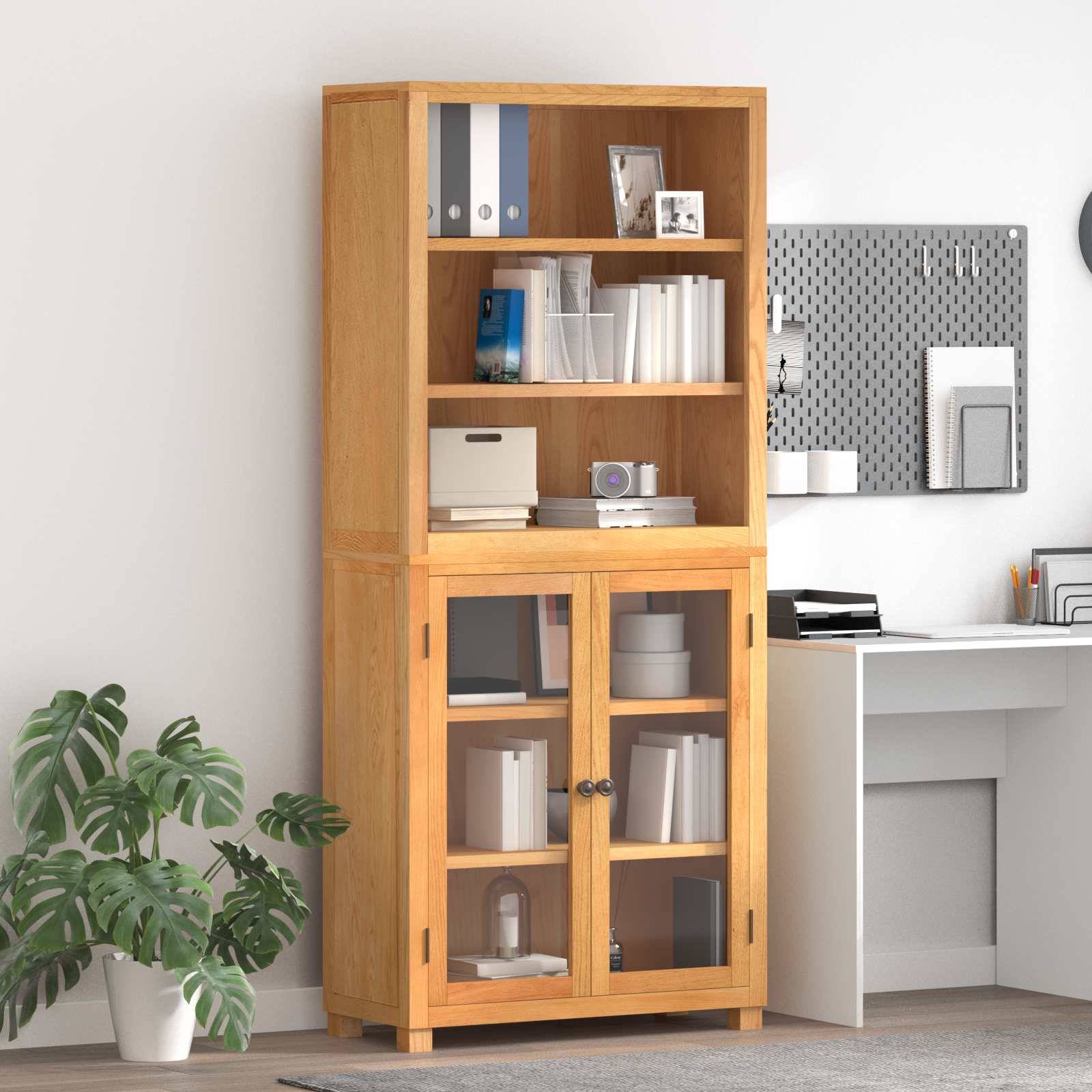 vidaXL Aufbewahrungsmöbel-Set mit Speicher mit Tür Braun Holzwerkstoff