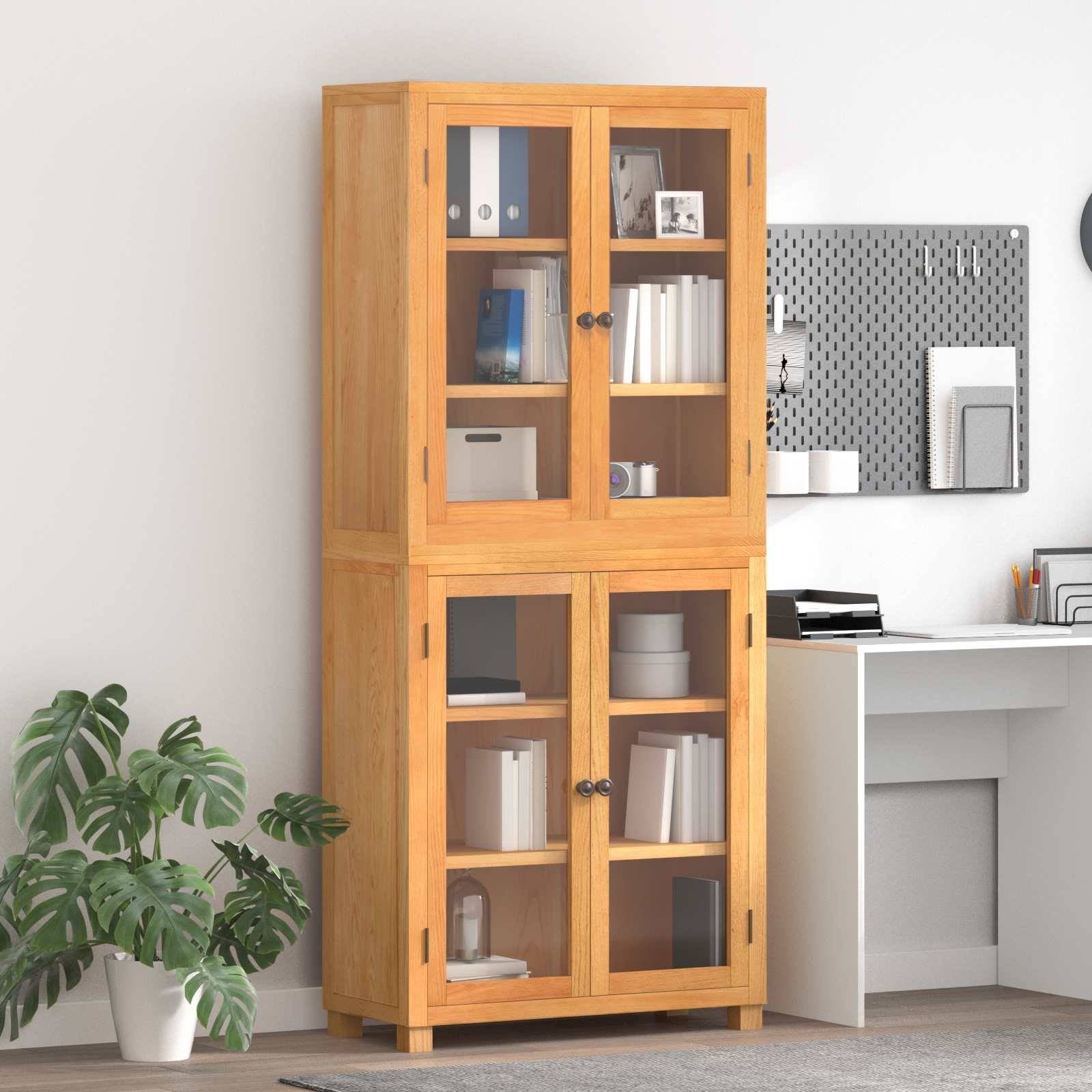 vidaXL Aufbewahrungsmöbel-Set mit Speicher mit Tür Braun Holzwerkstoff