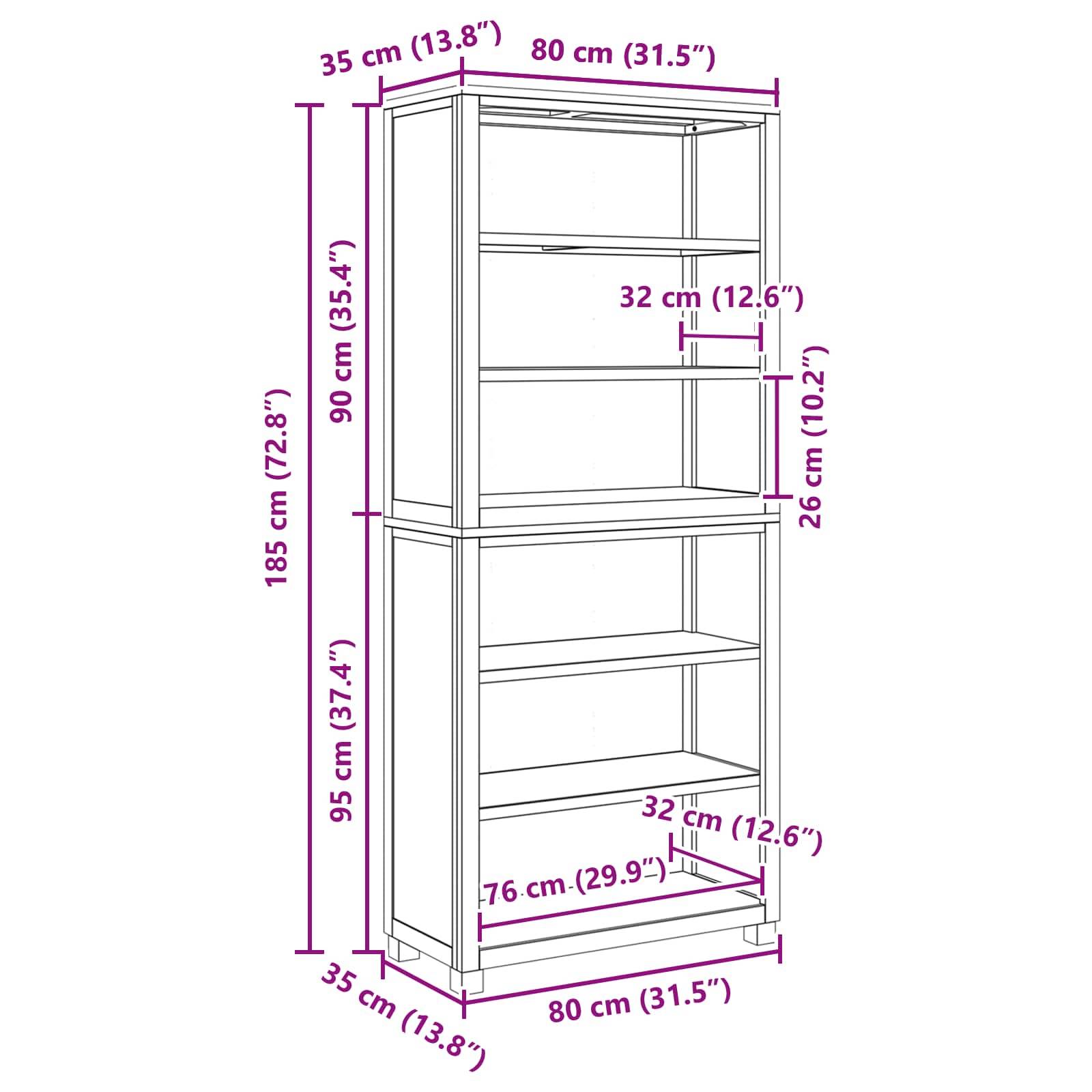 vidaXL Aufbewahrungsmöbel-Set mit Speicher Braun Holzwerkstoff