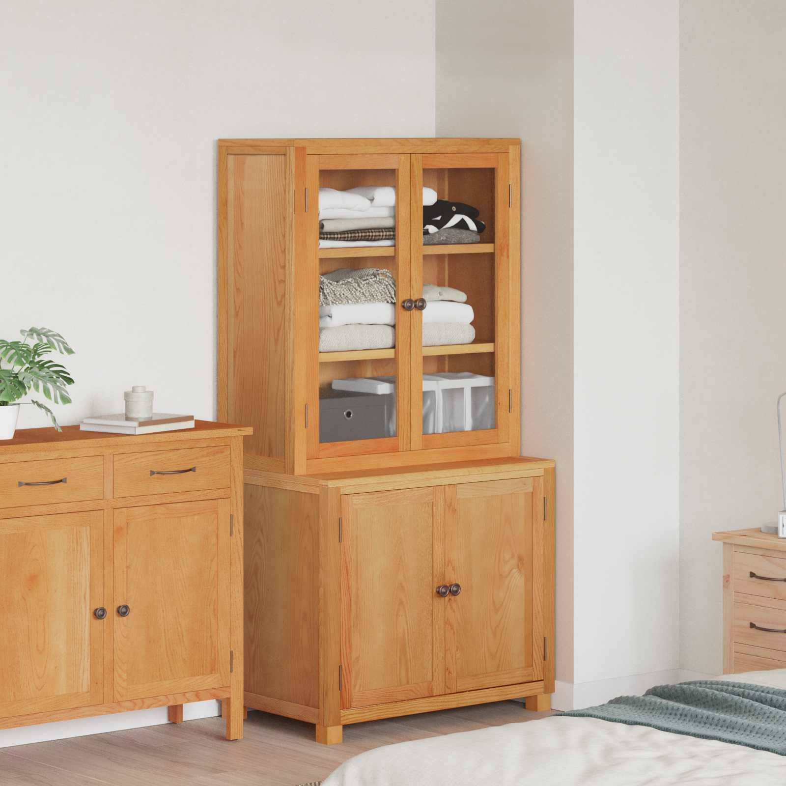 vidaXL Aufbewahrungsmöbel-Set mit Speicher mit Tür Braun Holzwerkstoff