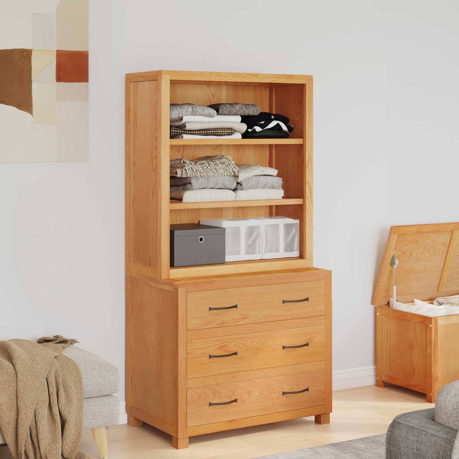 vidaXL Aufbewahrungsmöbel-Set mit Schubladen Braun Holzwerkstoff