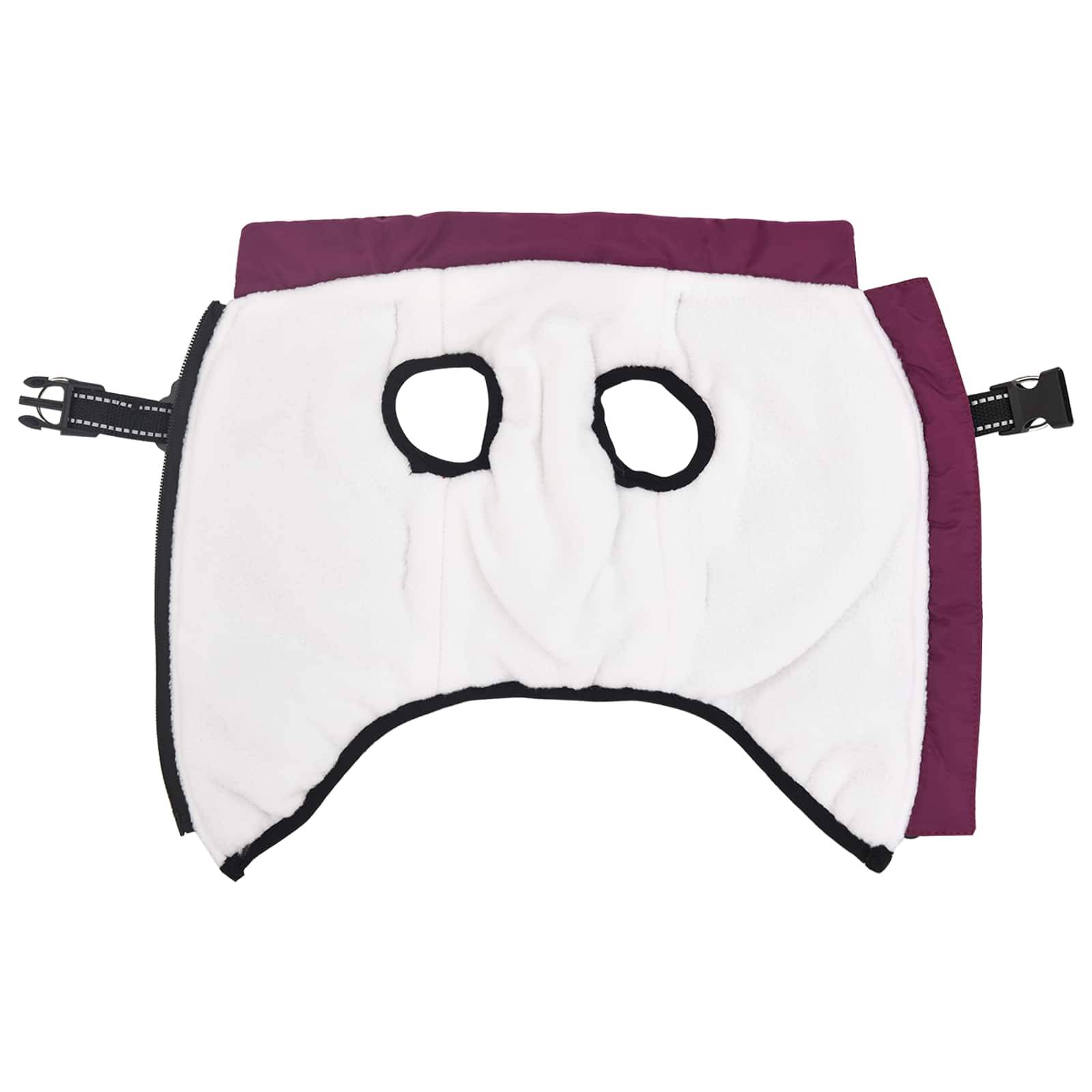 vidaXL Hundemantel Lila L32 Fleece und Polyester