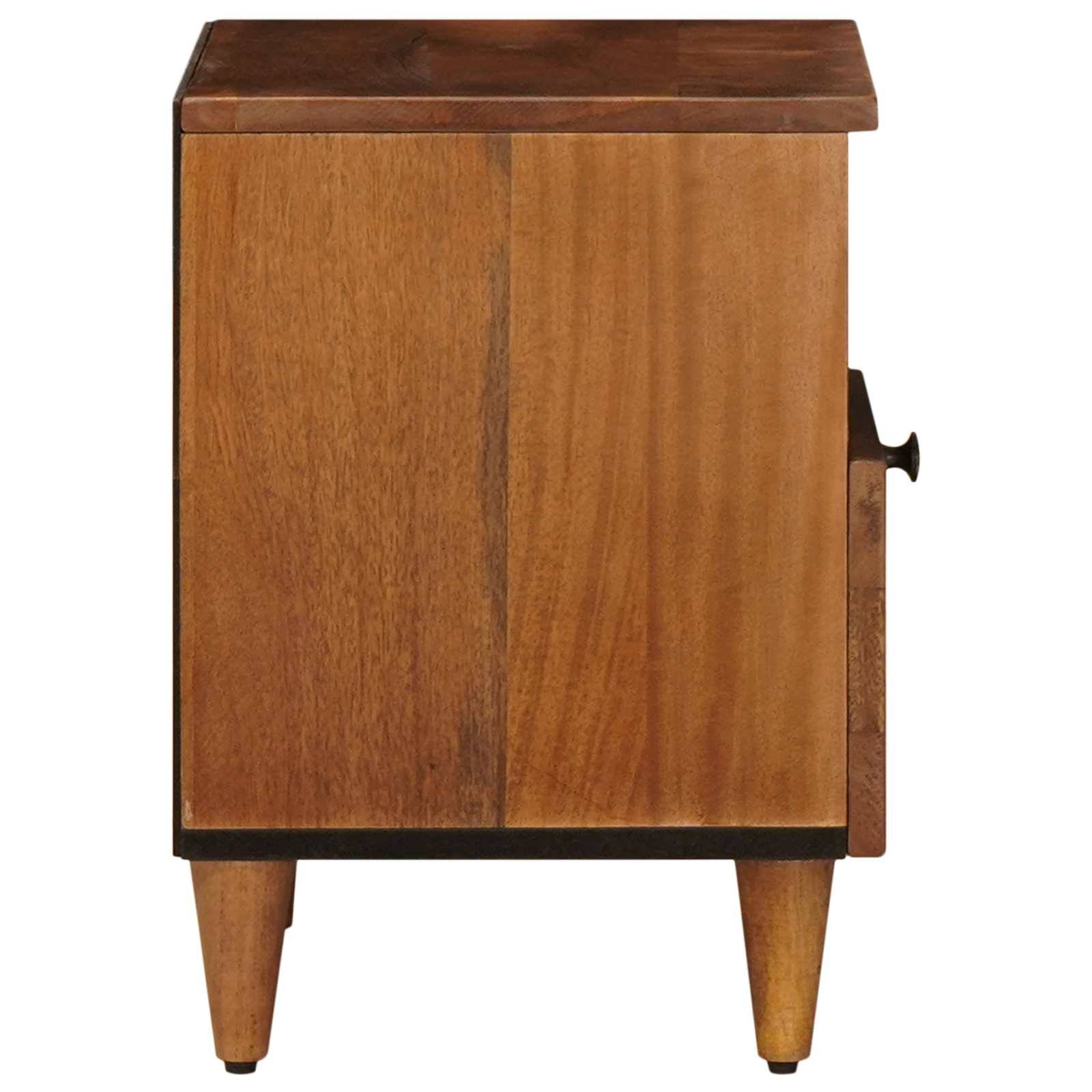 vidaXL Nachttisch Braun 40 x 33 x 46 cm Massivholz Mango