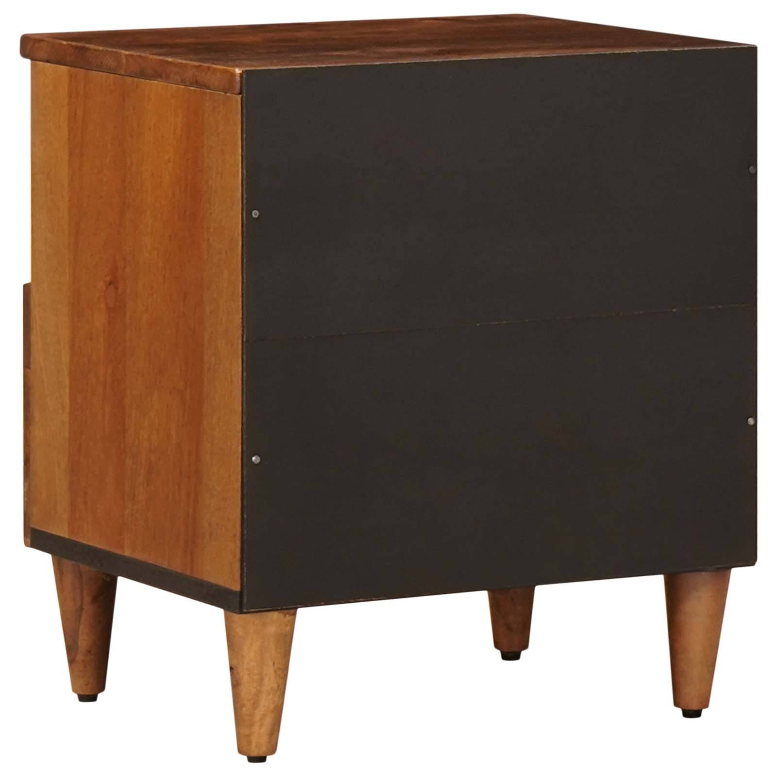 vidaXL Nachttisch Braun 40 x 33 x 46 cm Massivholz Mango