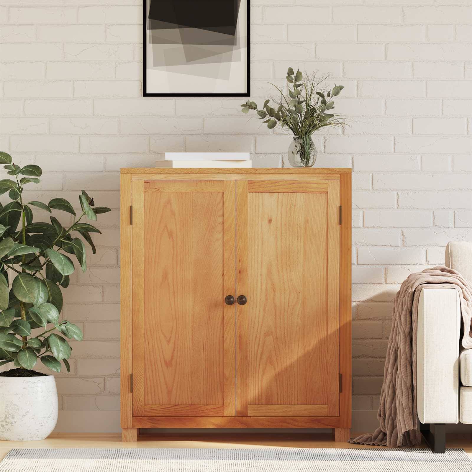vidaXL Schrank mit Speicher mit Tür Braun Holzwerkstoff