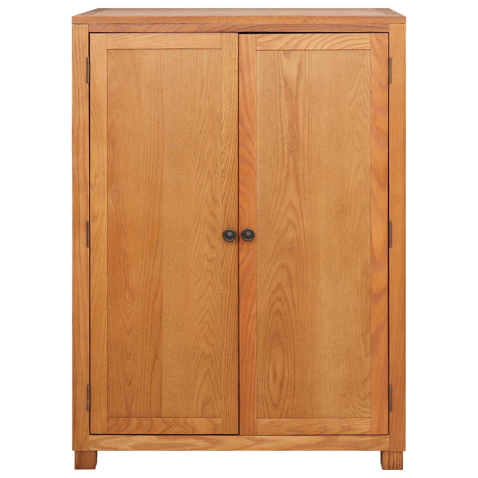 vidaXL Kleiderschrank mit Speicher mit Tür Braun Holzwerkstoff