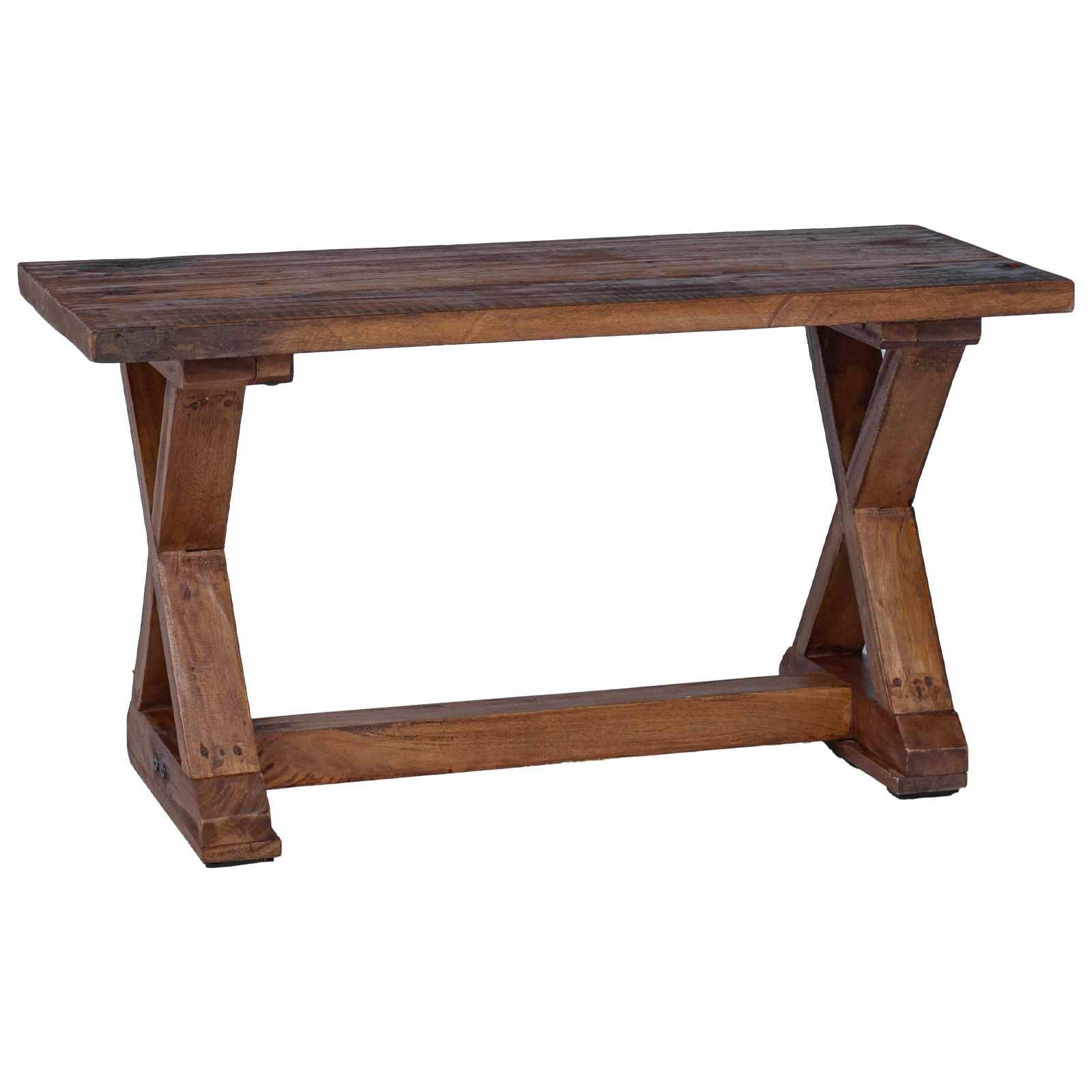 vidaXL Bank Natur 85 x 35 x 46 cm Massivholz Altholz