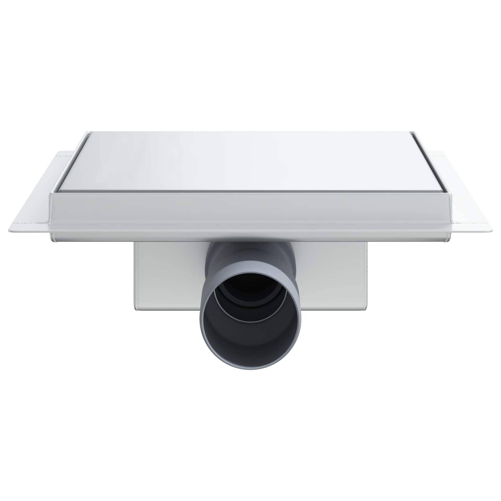 Deckeneingebaute Lüftungsöffnung mit elegantem, rechteckigem Design und zentralem kreisförmigen Luftkanalanschluss, verwendet für Belüftung.