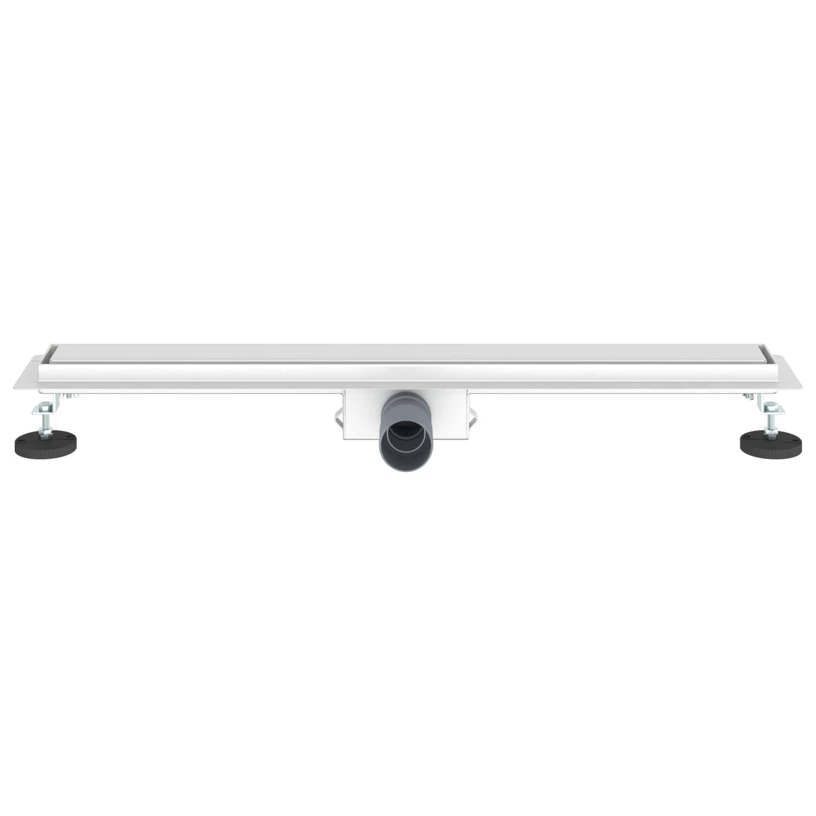 vidaXL 2 in 1 Duschabfluss Silber 70 cm Edelstahl 304