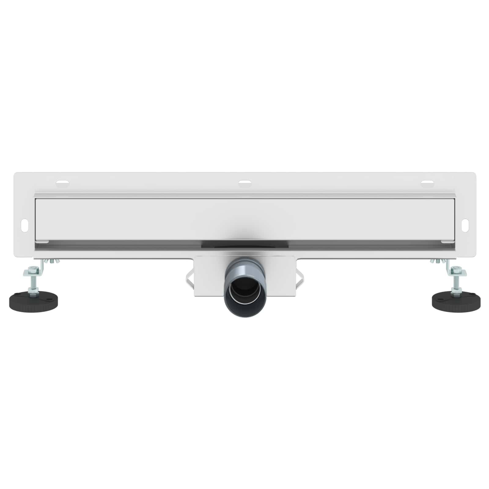 vidaXL Wandmontierter Duschablauf Silber 50 cm Edelstahl 304