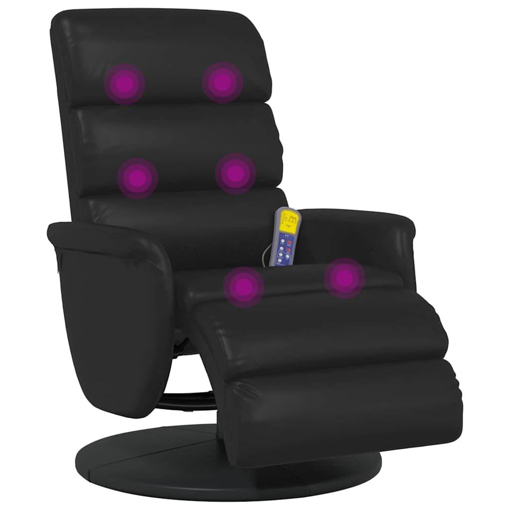 vidaXL Massage Relaxsessel Schwarz 71 x 98 x 106 cm Kunstleder