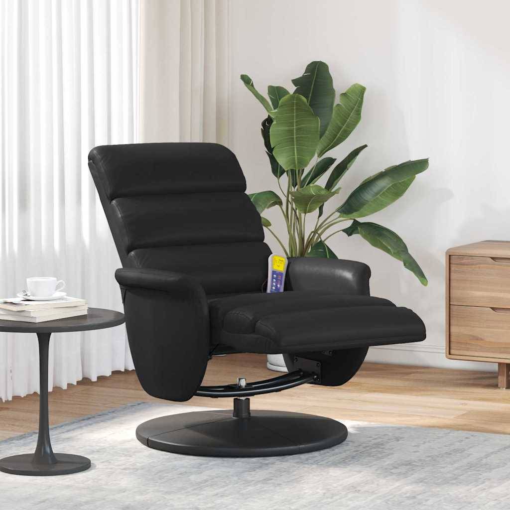 vidaXL Massage Relaxsessel Schwarz 71 x 98 x 106 cm Kunstleder