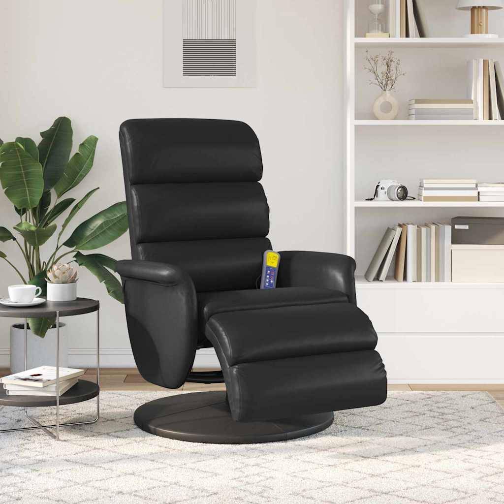 vidaXL Massage Relaxsessel Schwarz 71 x 98 x 106 cm Kunstleder