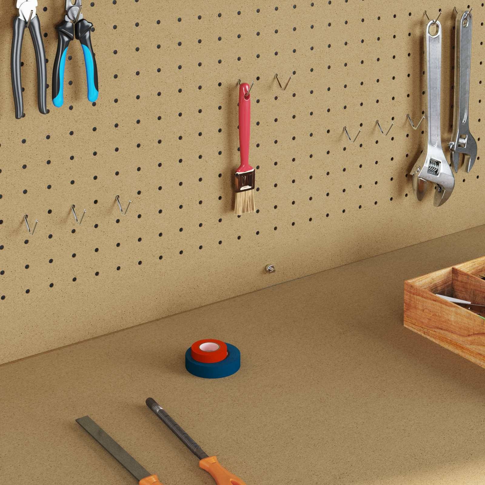 vidaXL Werkbank Schwarz 114 x 54 x 145 cm Sperrholz und Metall