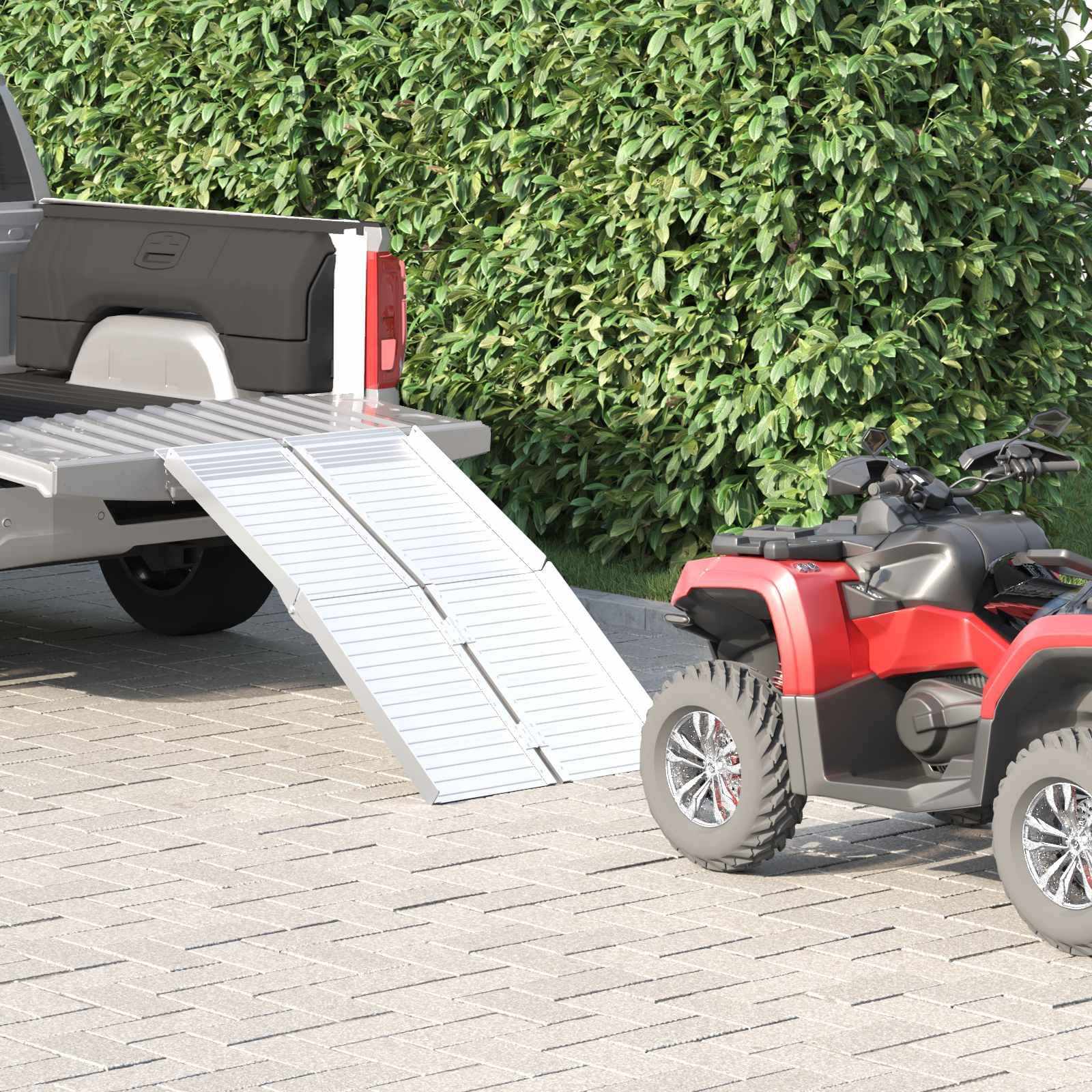 vidaXL Rampe für Rollstühle 270 kg Silber 270 kg Aluminium