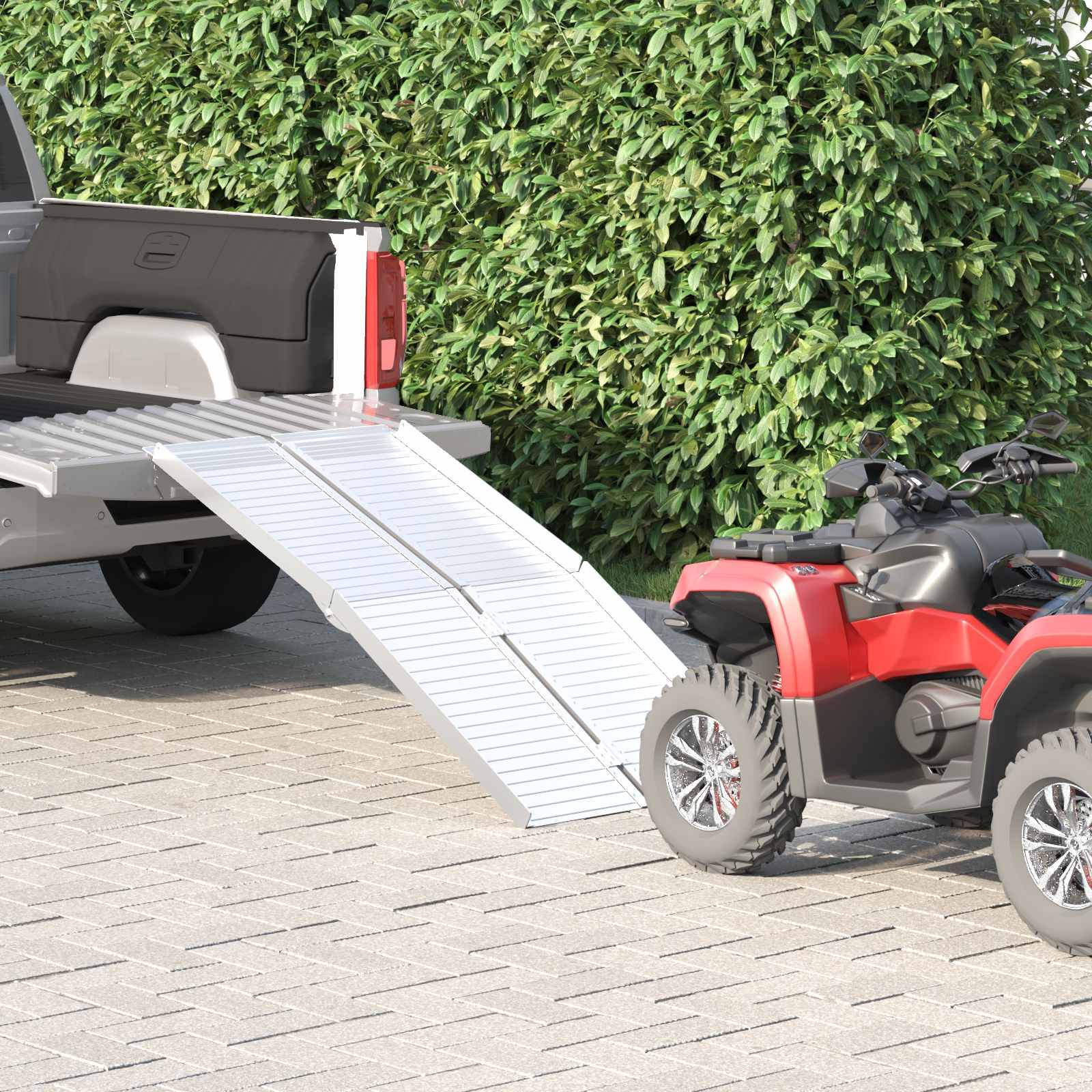 vidaXL Rampe für Rollstühle 270 kg Silber 270 kg Aluminium
