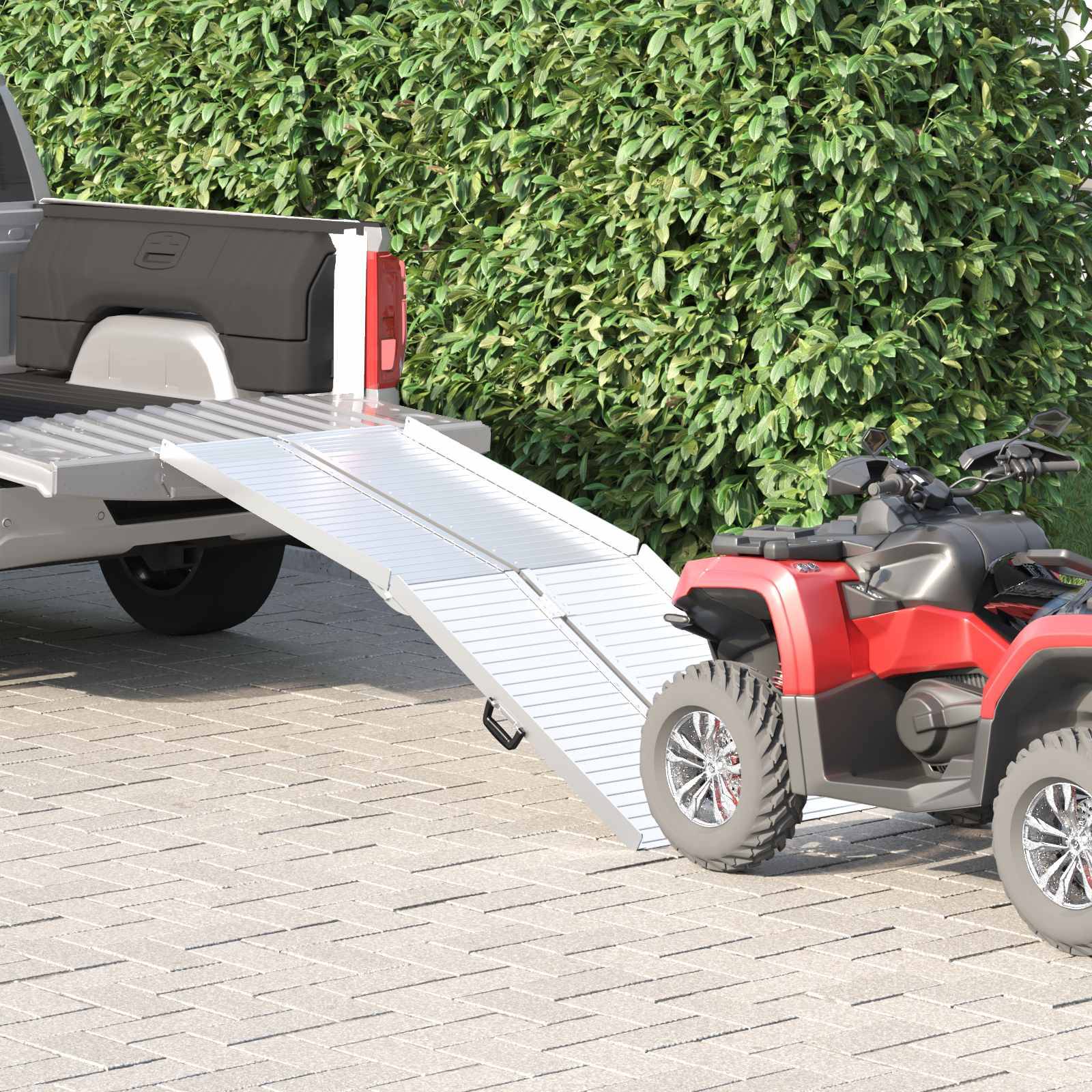 vidaXL Rampe für Rollstühle 270 kg Silber 270 kg Aluminium