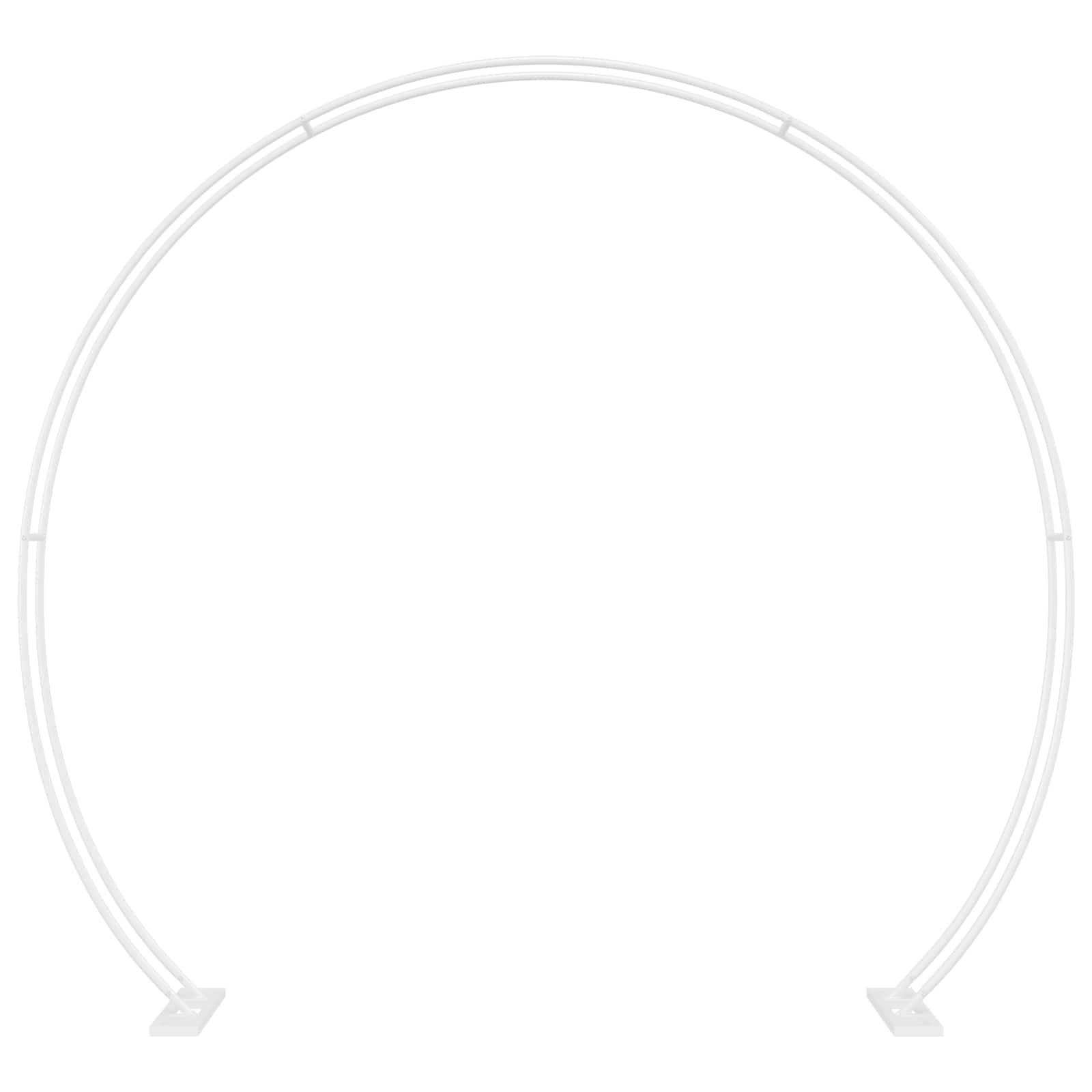 vidaXL Hochzeitsbogen Weiß 223 x 45 x 201 cm Stahl